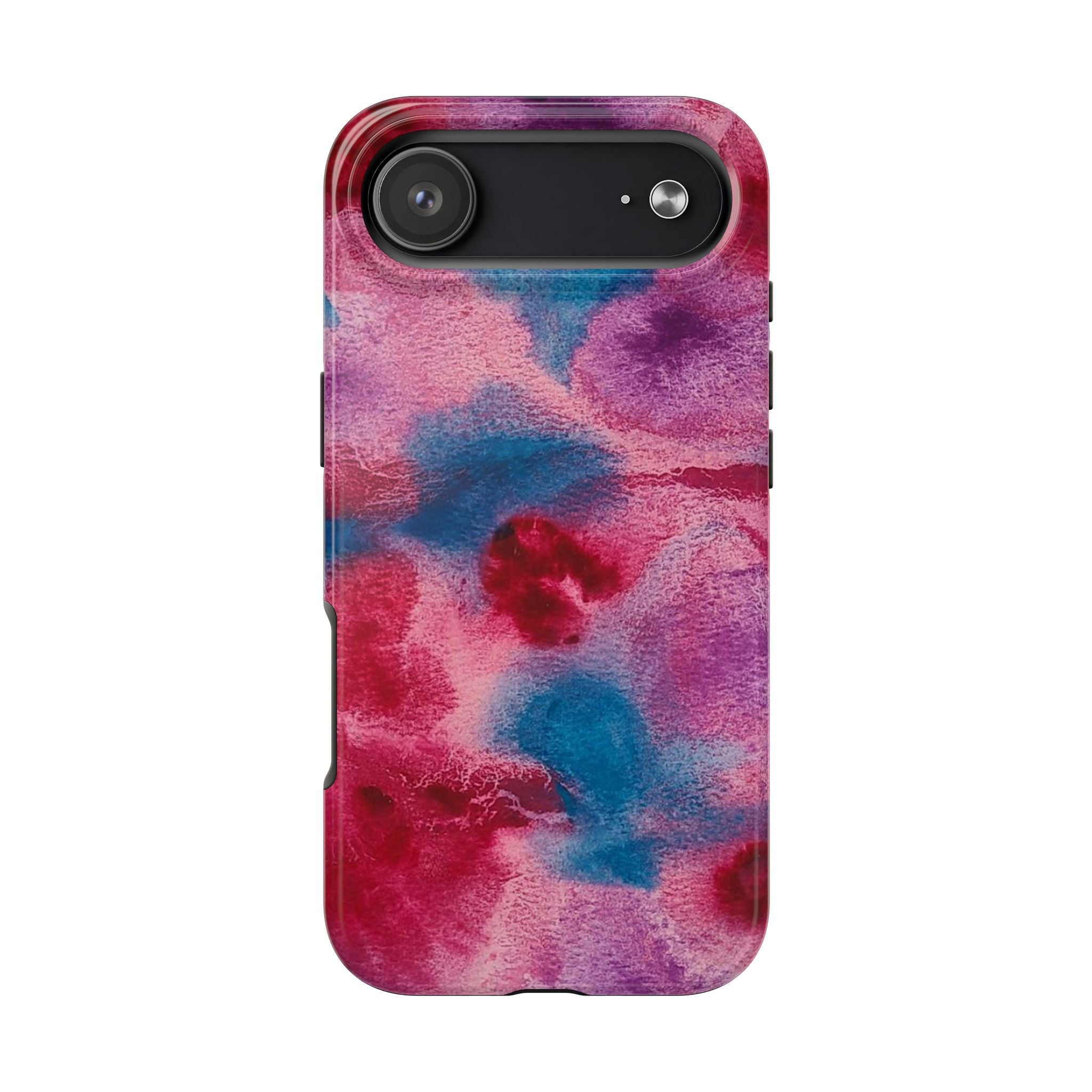 Pink Blue Watercolor Abstract Phone Case | Tough Case