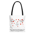 Thoughts Tote Bag - Minimalist Trauma-Inspired Apparel by John Ganger