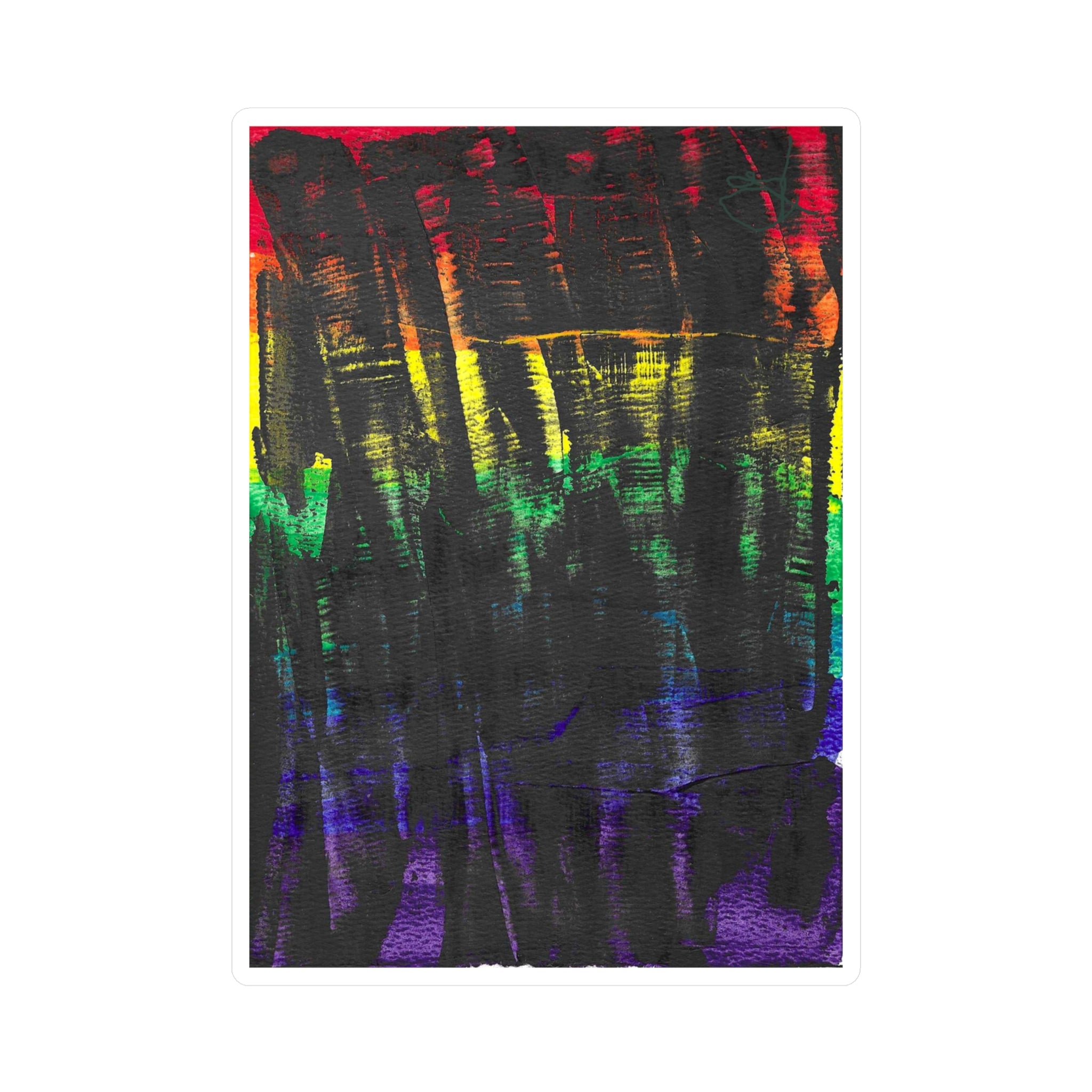 Abstract Watercolor Vinyl Decal - Inner Thoughts - A Spectrum Interrupted