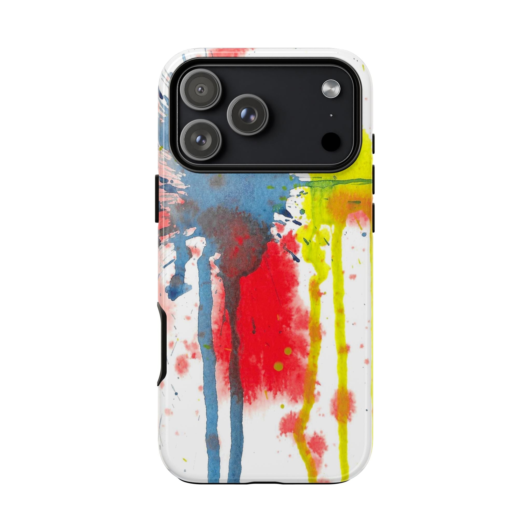 Tough Cases Watercolor 'Splat' Phone Case - Abstract Primary Colors Art