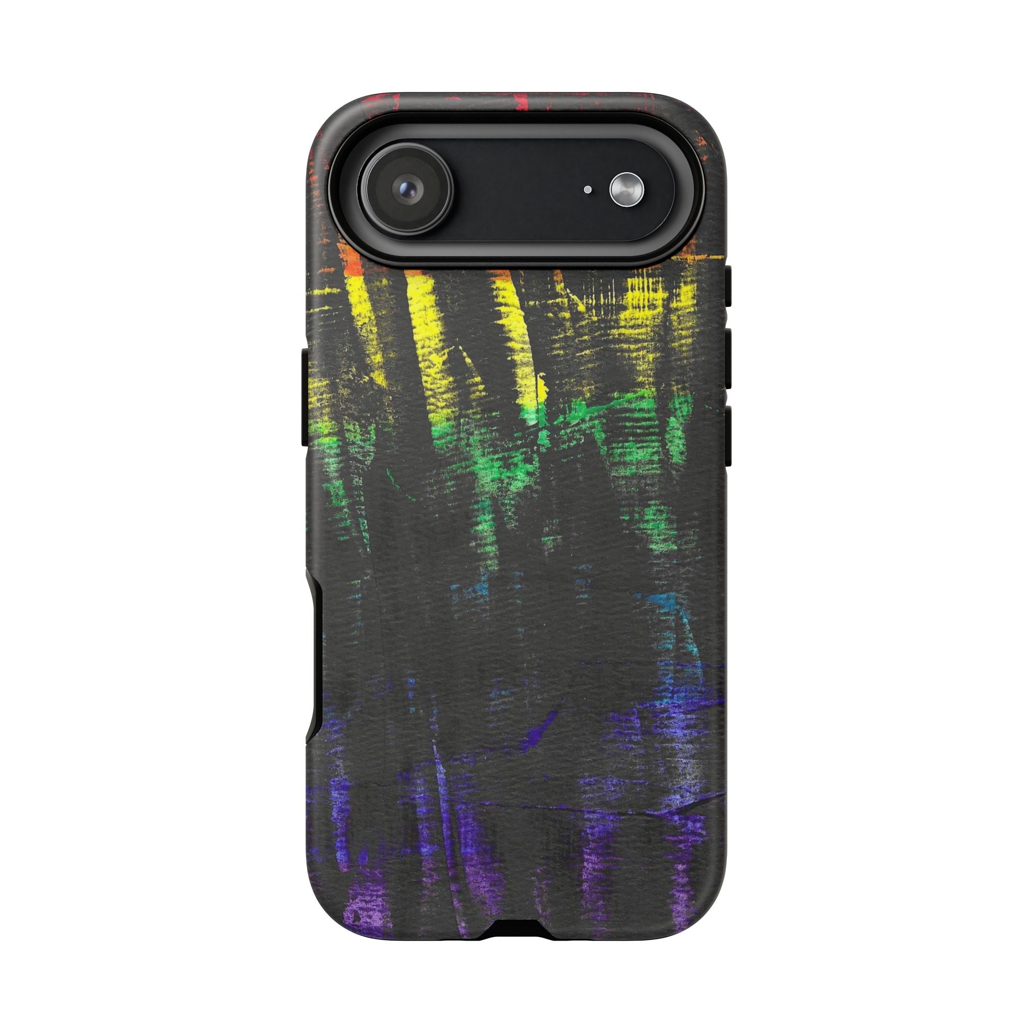 Inner Thoughts Watercolor Phone Case — Multi‑Color Abstract Tough Case