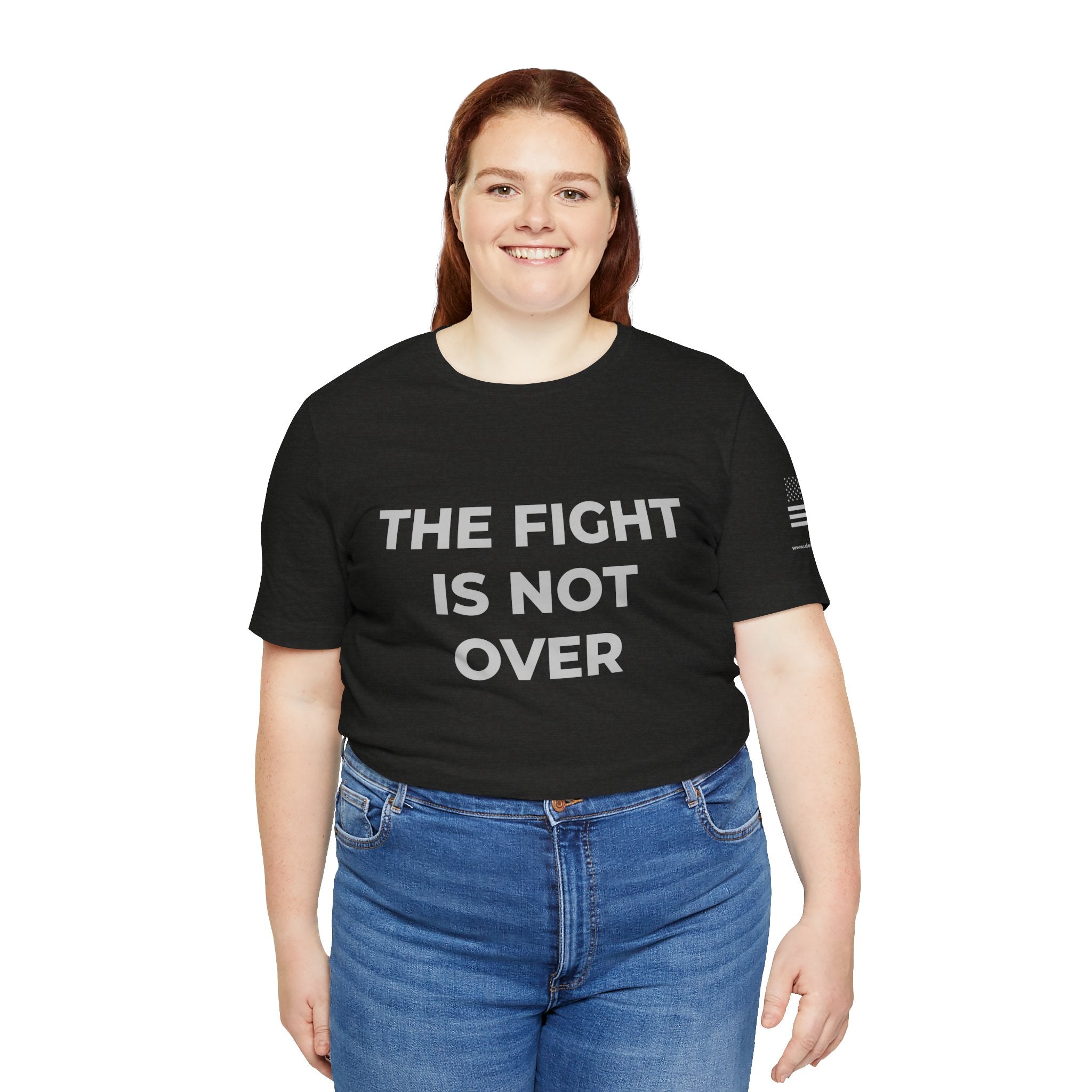 The Fight Is Not Over Shield Edition - Motivational Tee Choose Forward