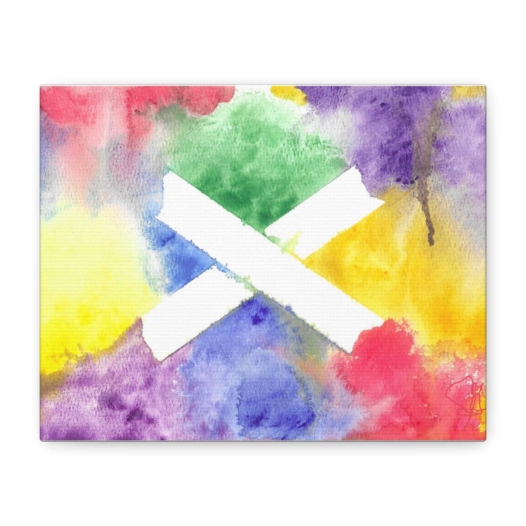 Marks the Spot - PTSD Journey Abstract Art - Canvas Wall Art