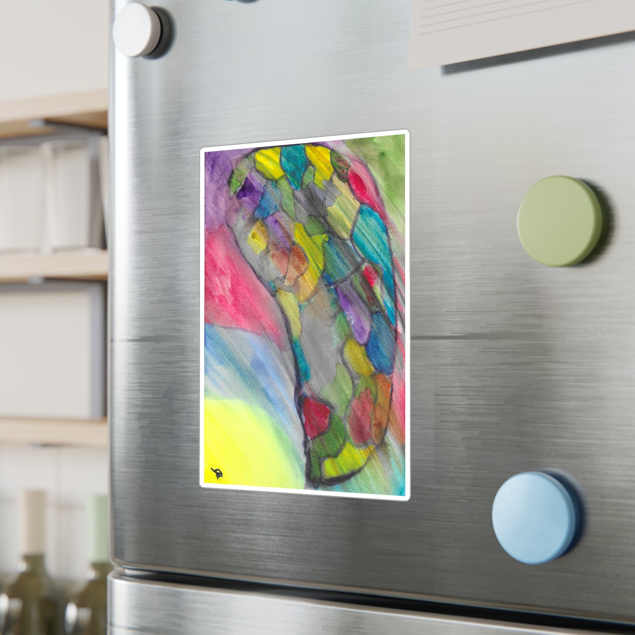 The Infection Spreads - Abstract Trauma Brain Watercolor - Vinyl Decal