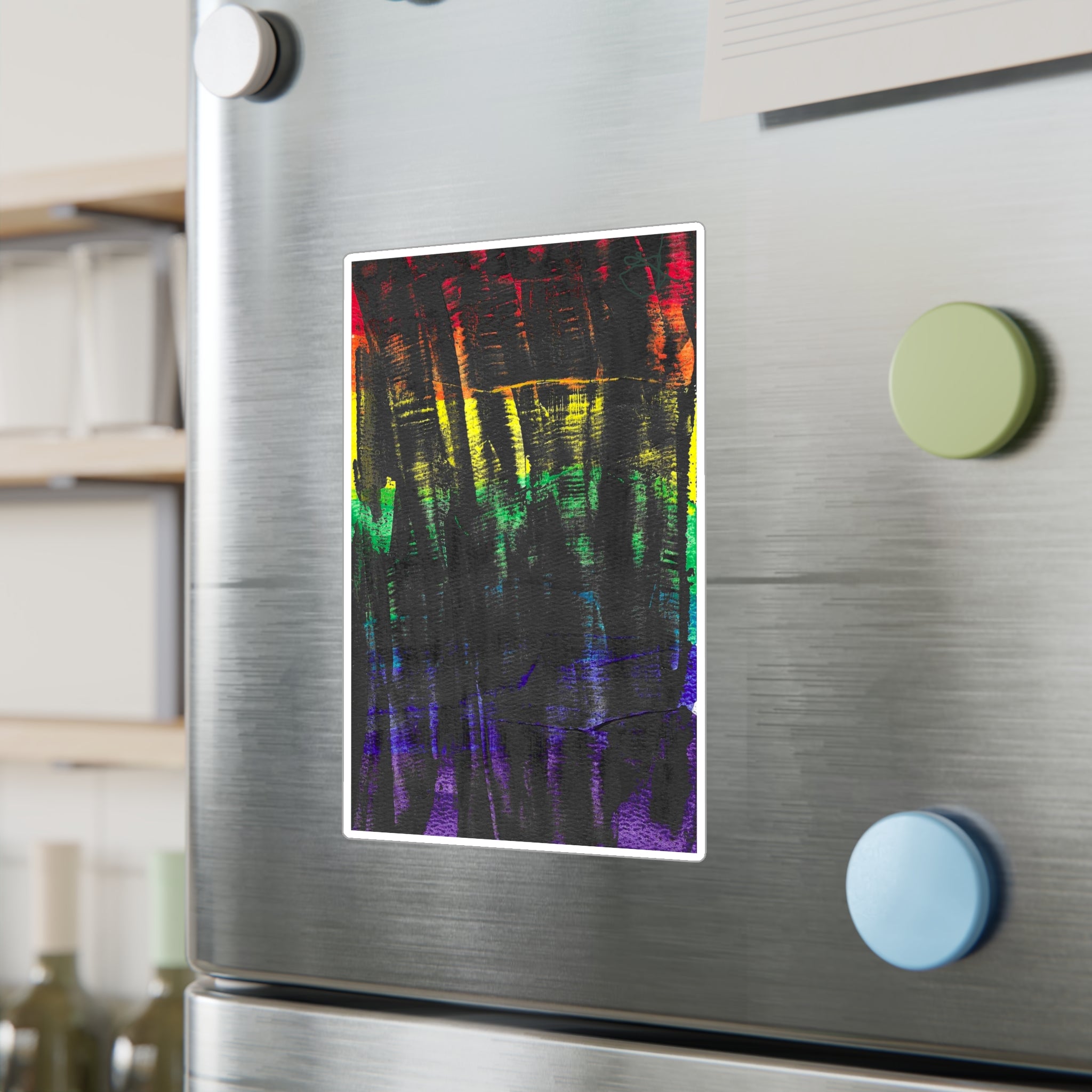 Abstract Watercolor Vinyl Decal - Inner Thoughts - A Spectrum Interrupted