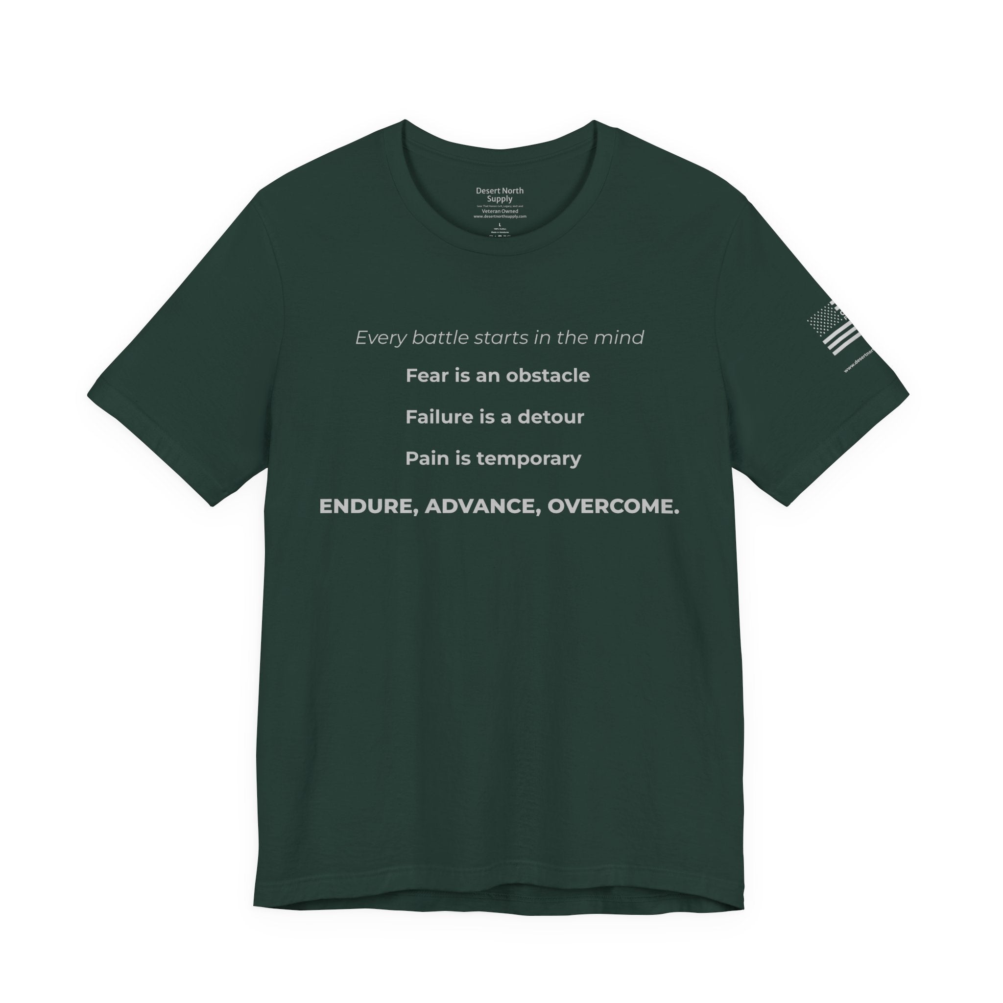 Endure Advance Overcome Motivational Tee - Choose Forward
