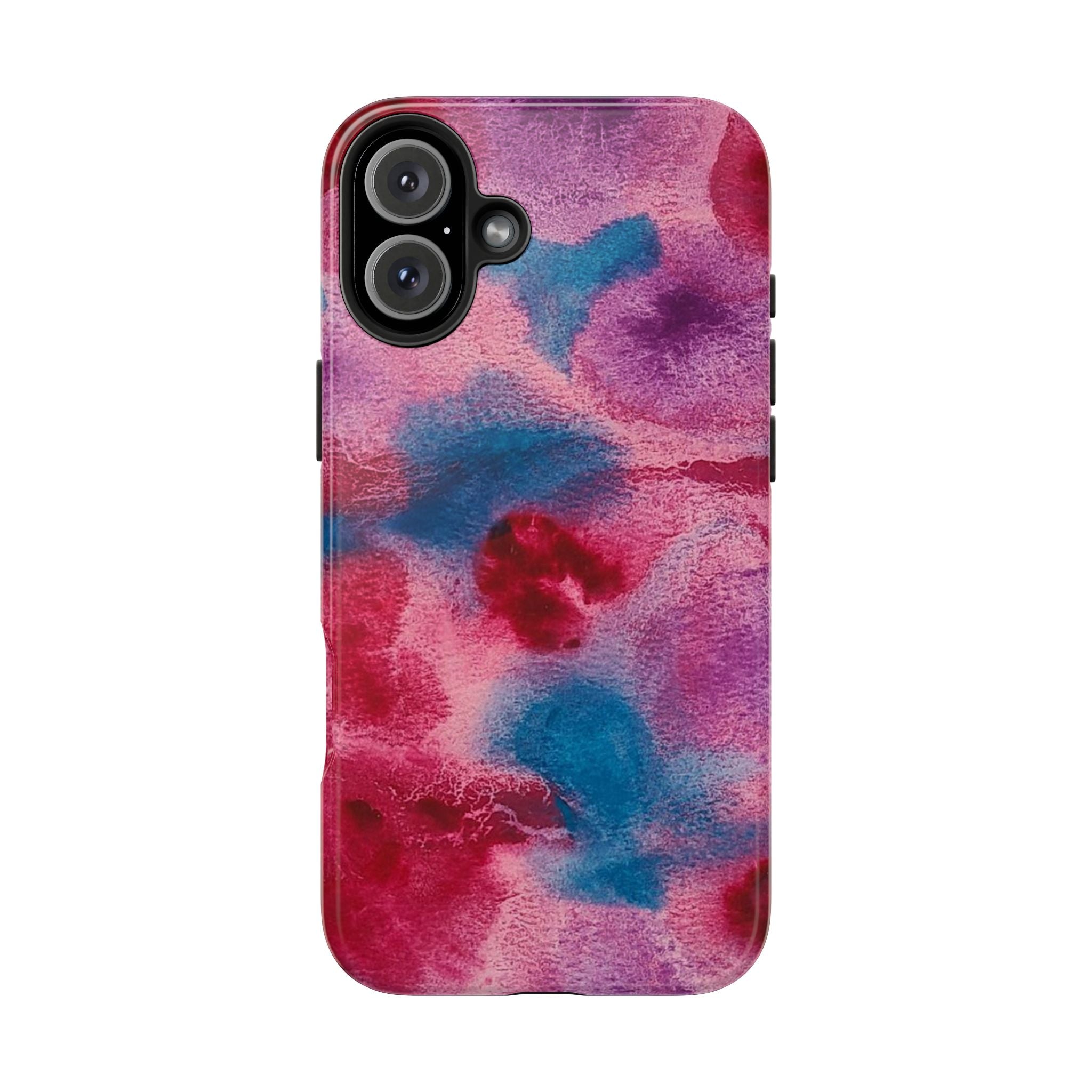 Pink Blue Watercolor Abstract Phone Case | Tough Case