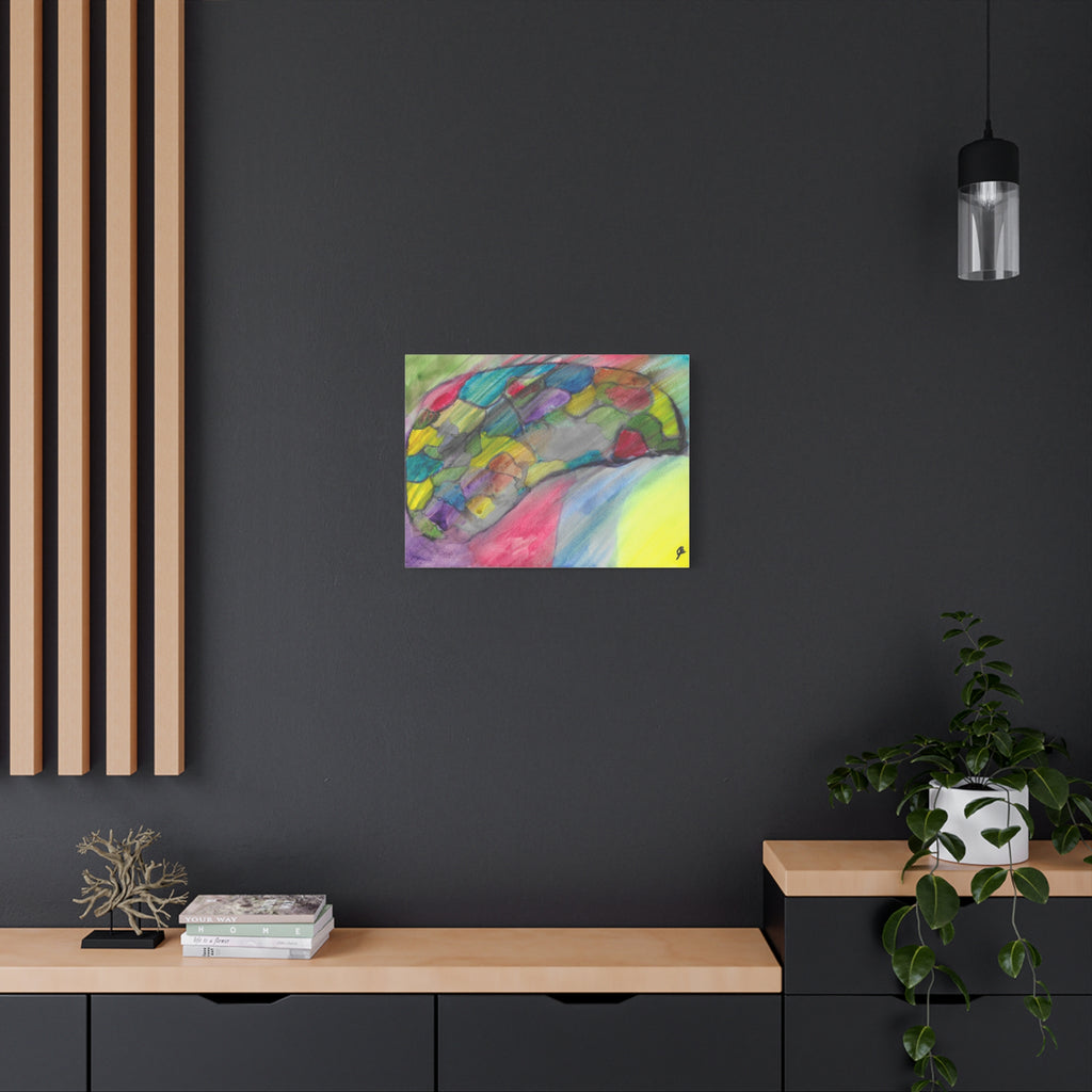 The Infection Spreads - Abstract Trauma Brain Watercolor - Canvas Wall Art