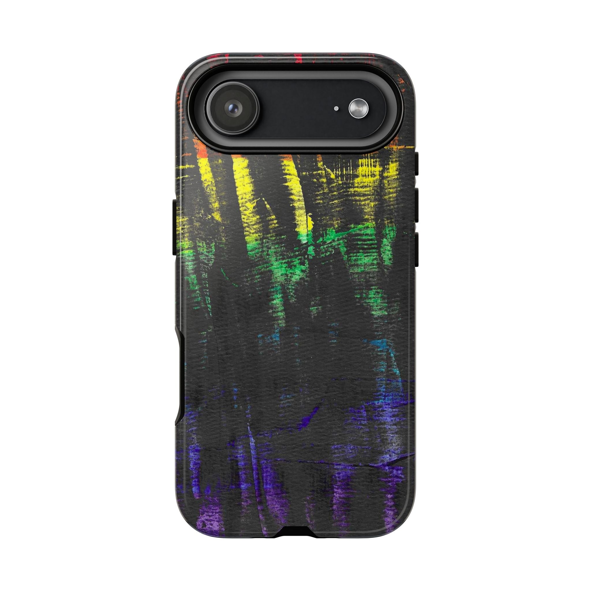 Inner Thoughts Watercolor Phone Case — Multi‑Color Abstract Tough Case