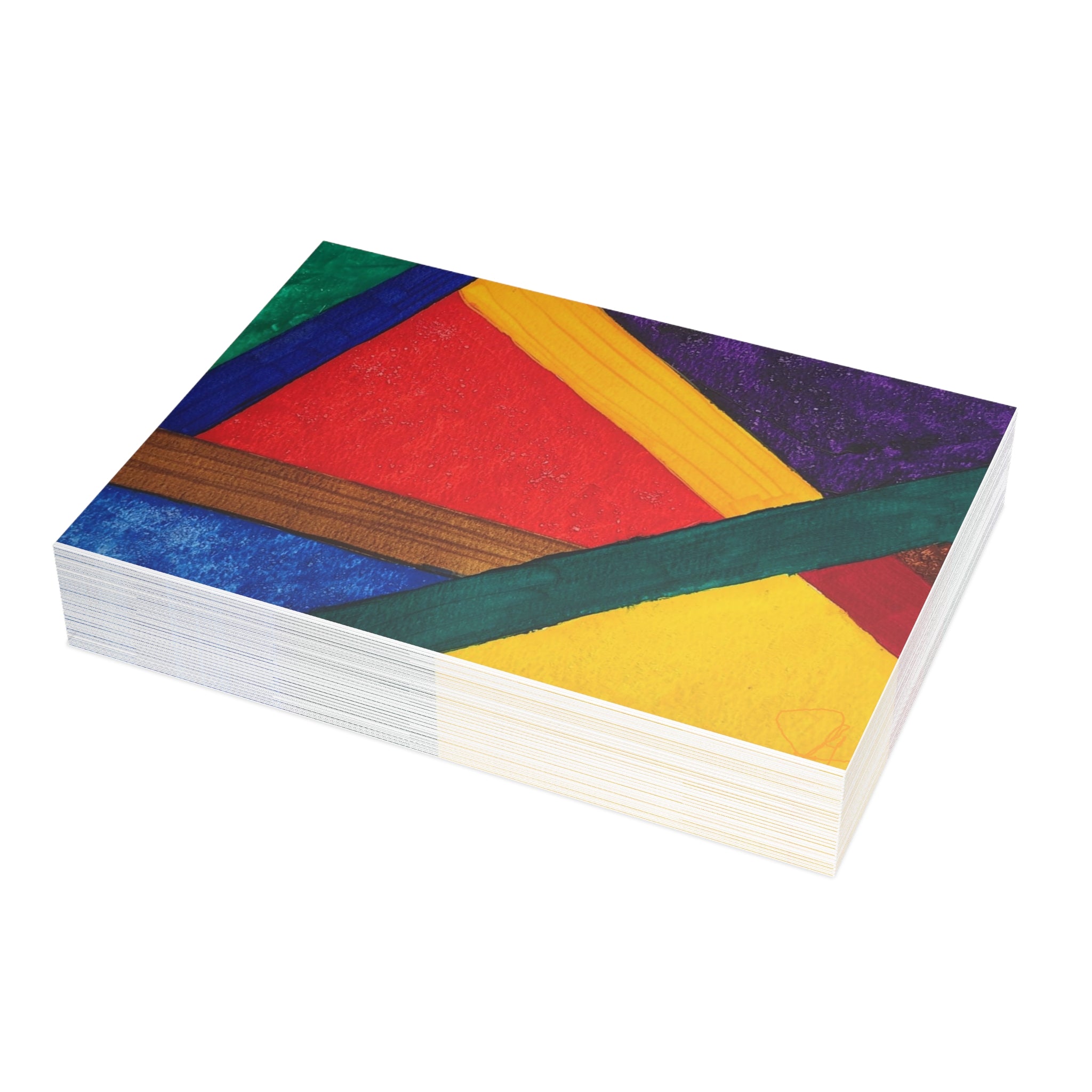 Puzzled - Abstract Watercolor Postcard Set (4x6 or 5x7)