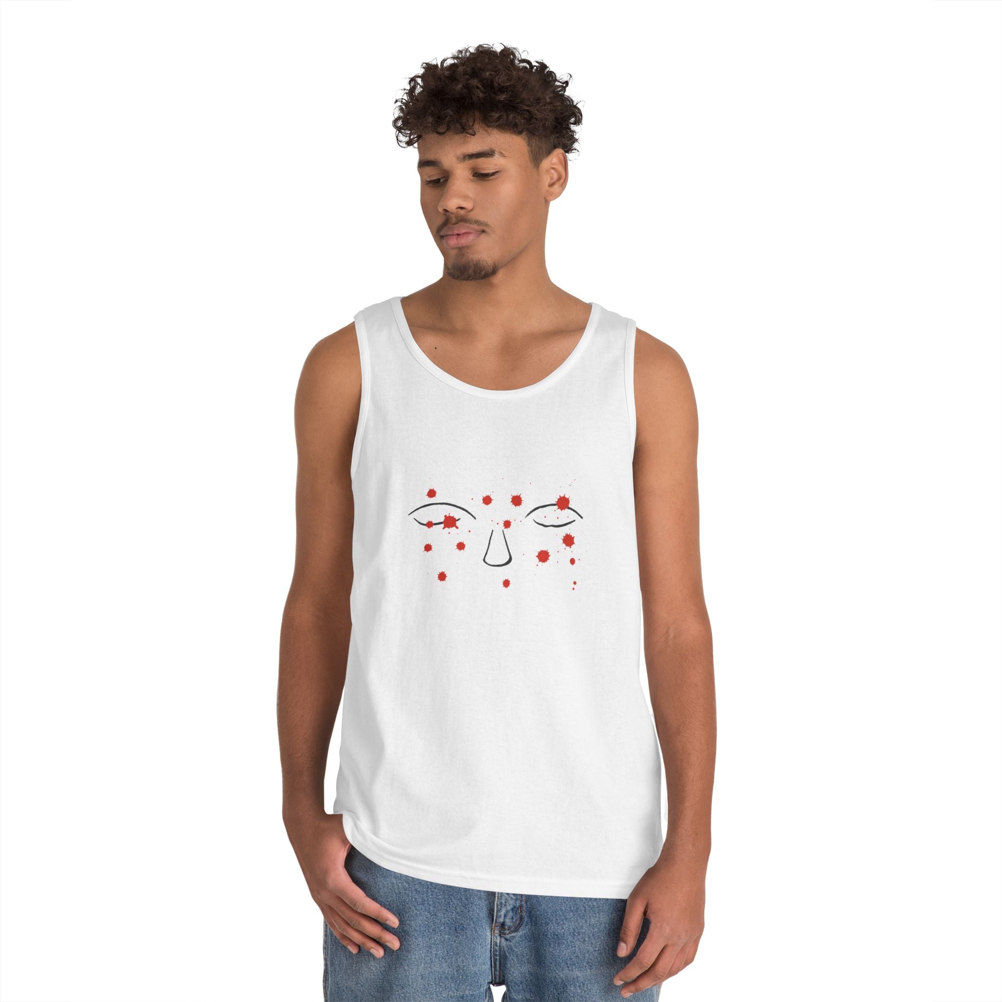 Thoughts Tank Top - Minimalist Trauma-Inspired Apparel by John Ganger