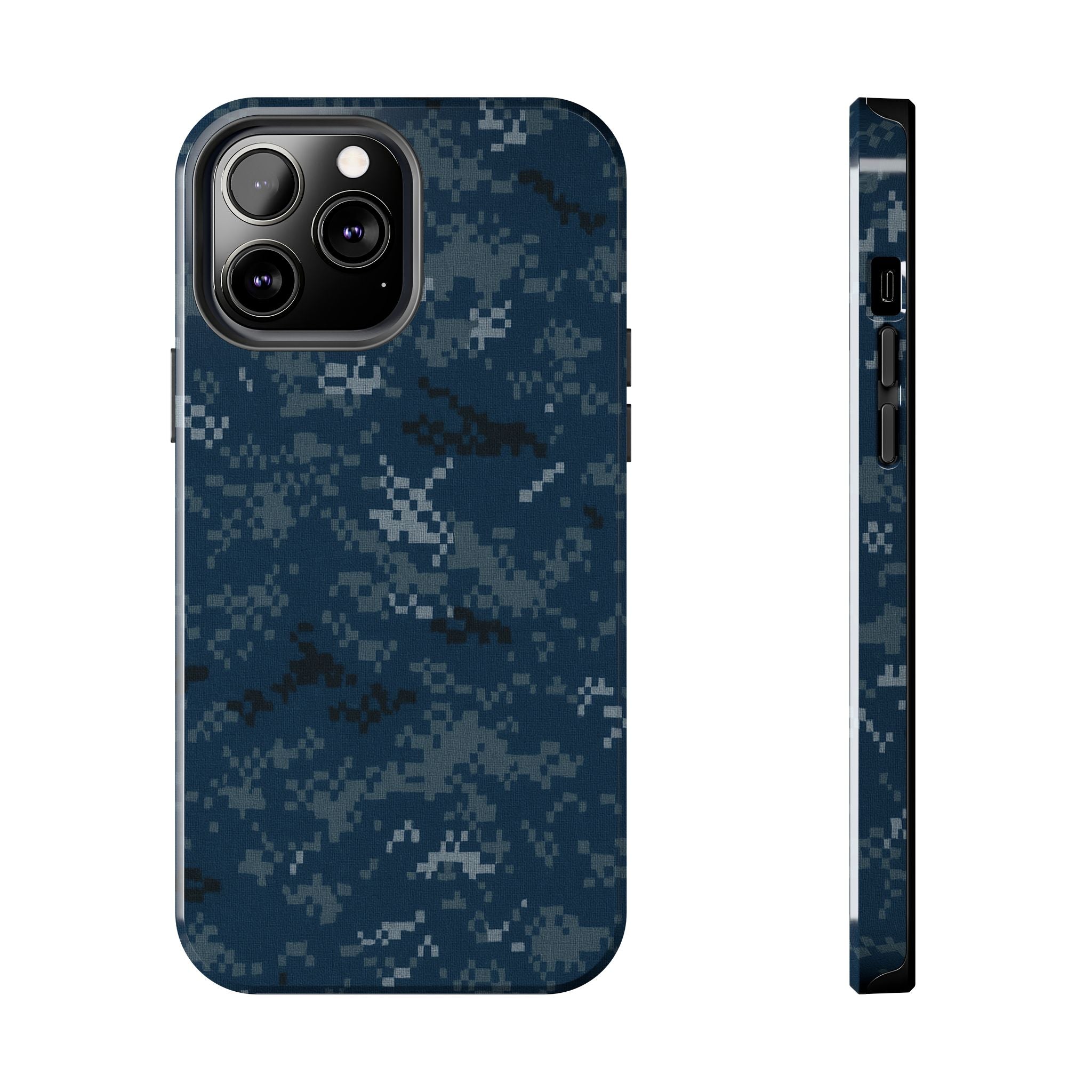 US Navy Blue Camo phone case | Military Camouflage Phone Case