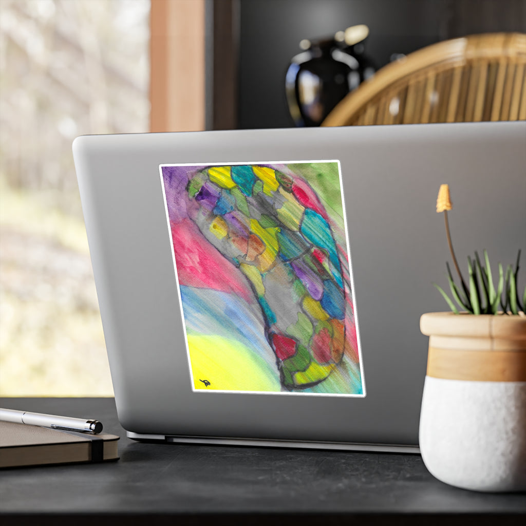 The Infection Spreads - Abstract Trauma Brain Watercolor - Vinyl Decal