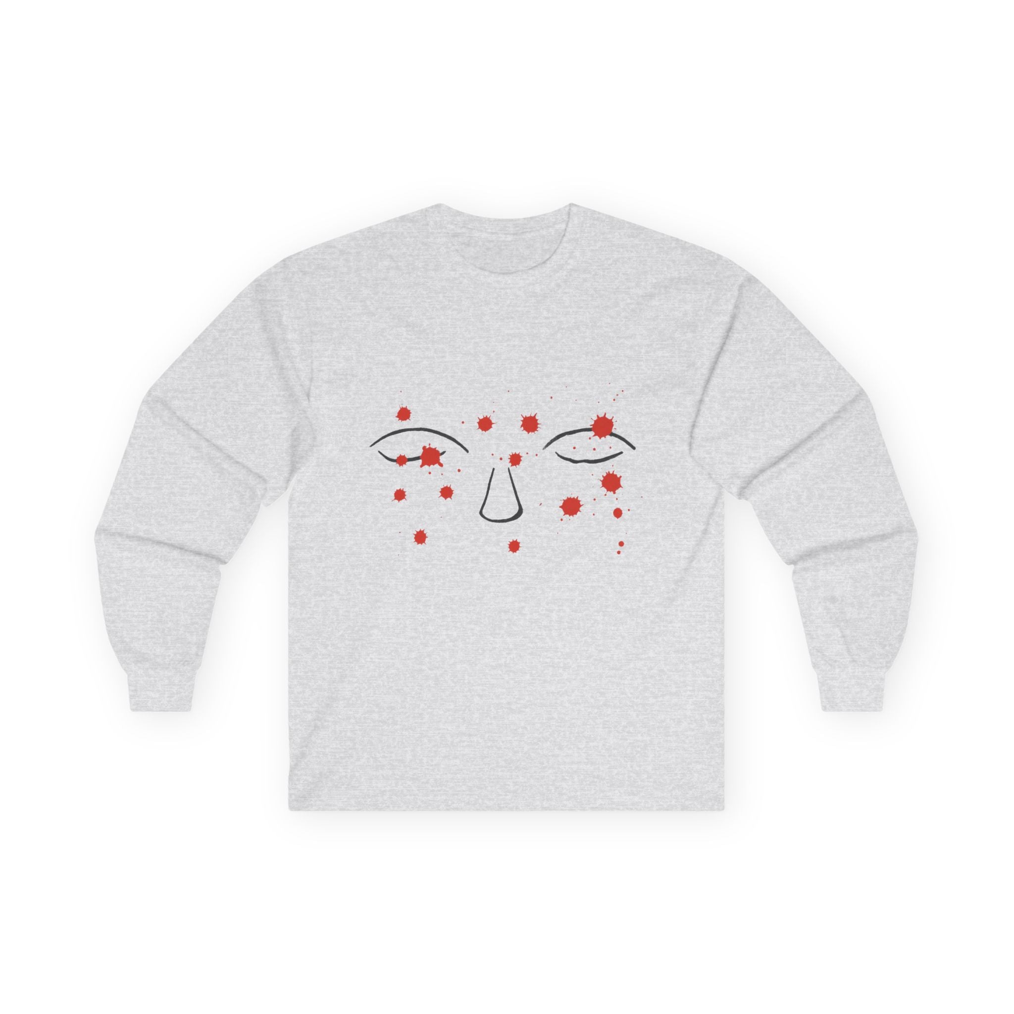 Thoughts Long Sleeve Tee - Minimalist Trauma-Inspired Apparel by John Ganger