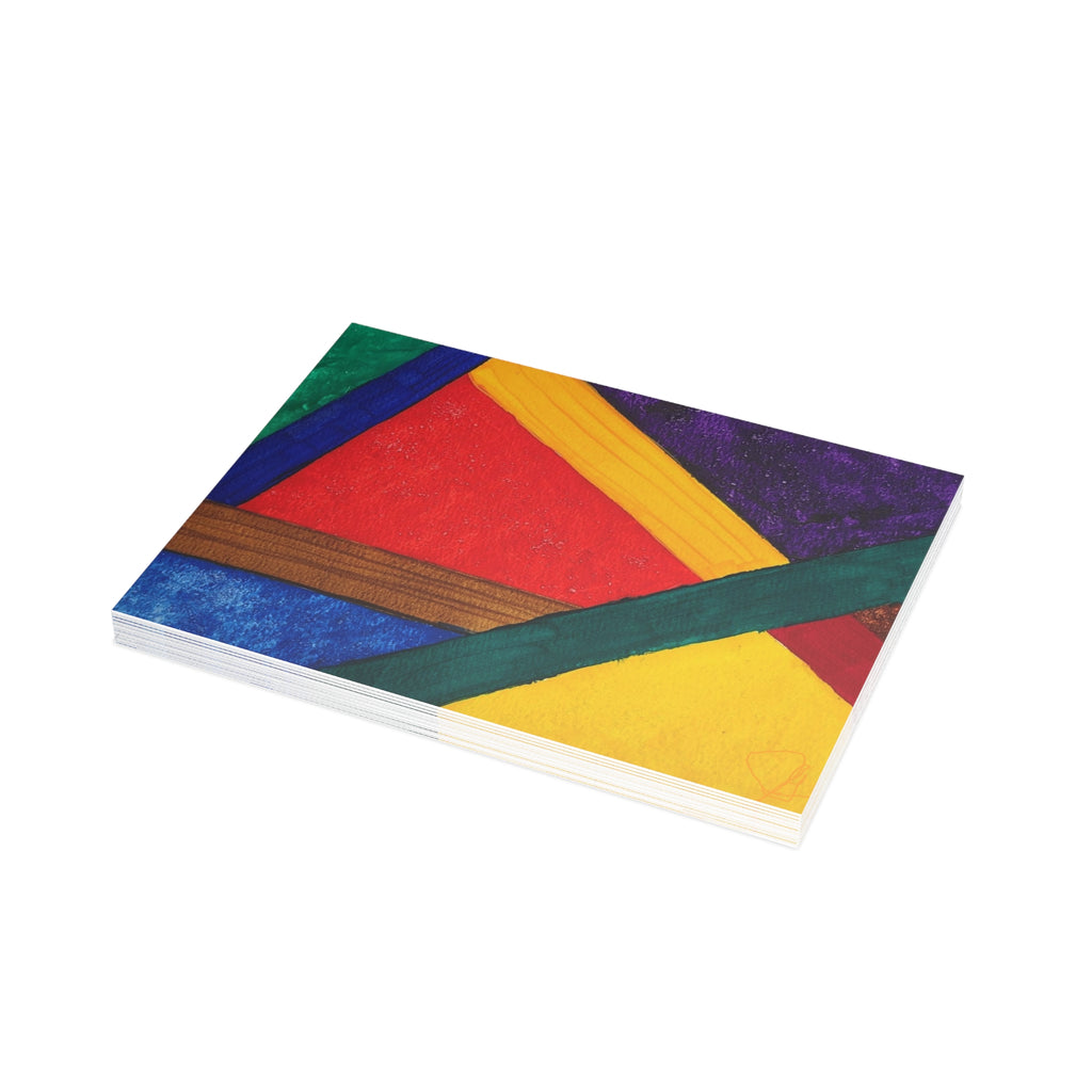 Puzzled - Abstract Watercolor Postcard Set (4x6 or 5x7)