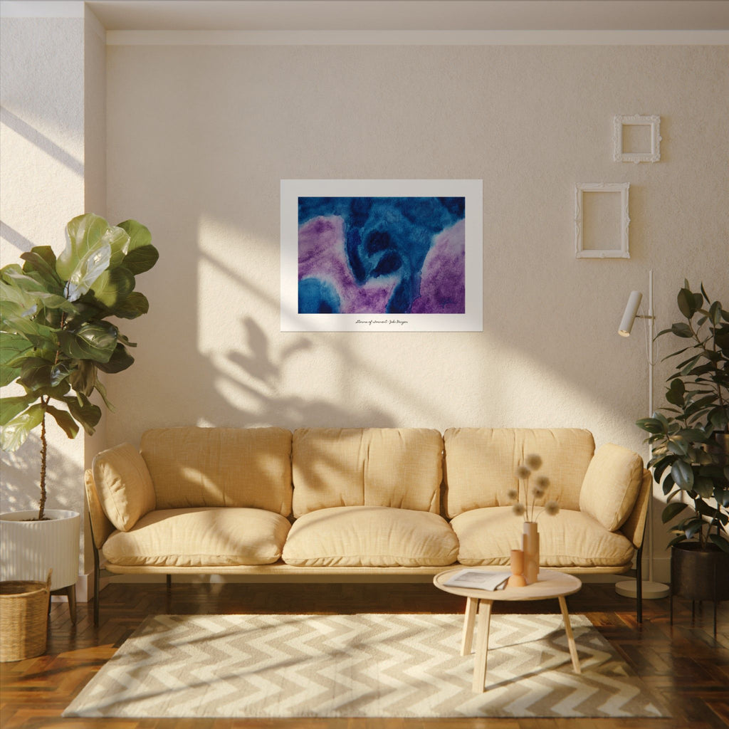 Abstract Watercolor Print: Storms of Torment, Modern Wall Art (Digital Download)