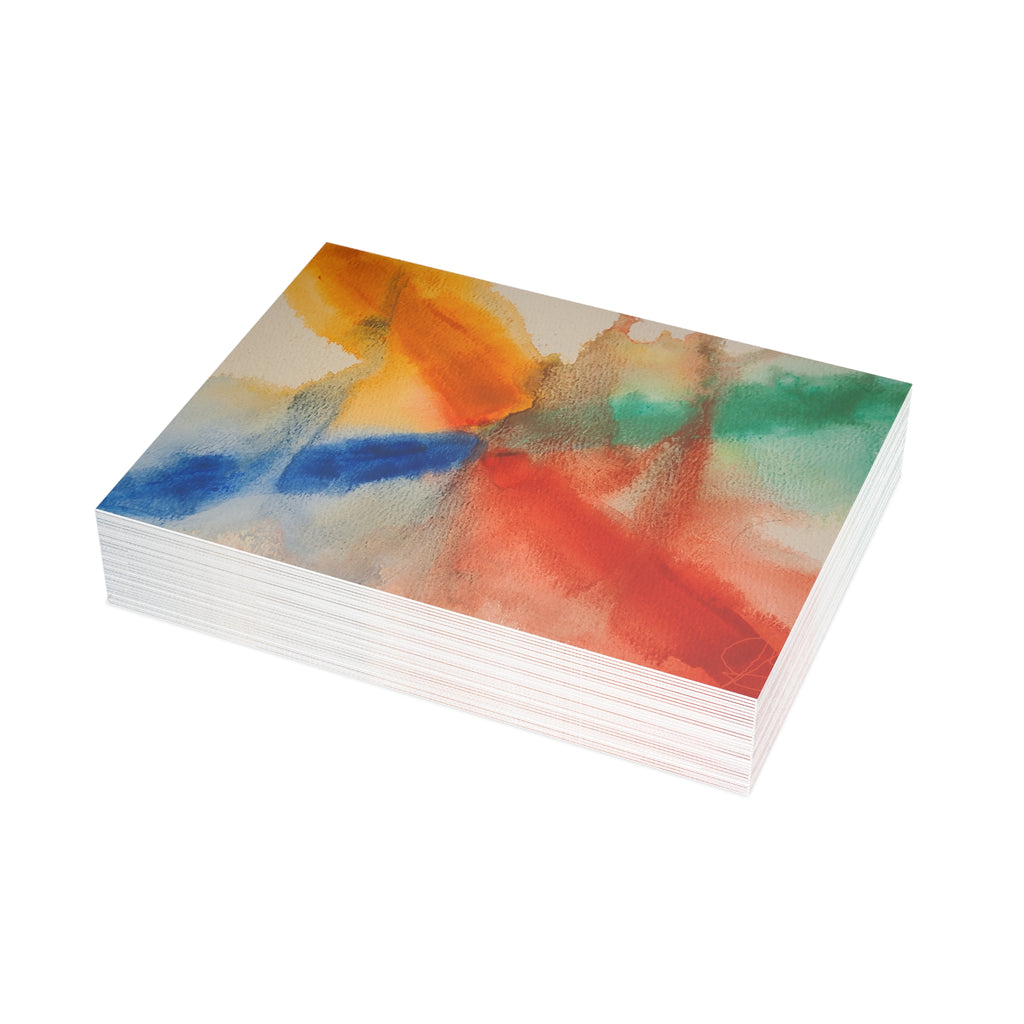 Crosswinds - PTSD Turmoil Watercolor Art - Abstract Watercolor Postcard Set (4x6 or 5x7)