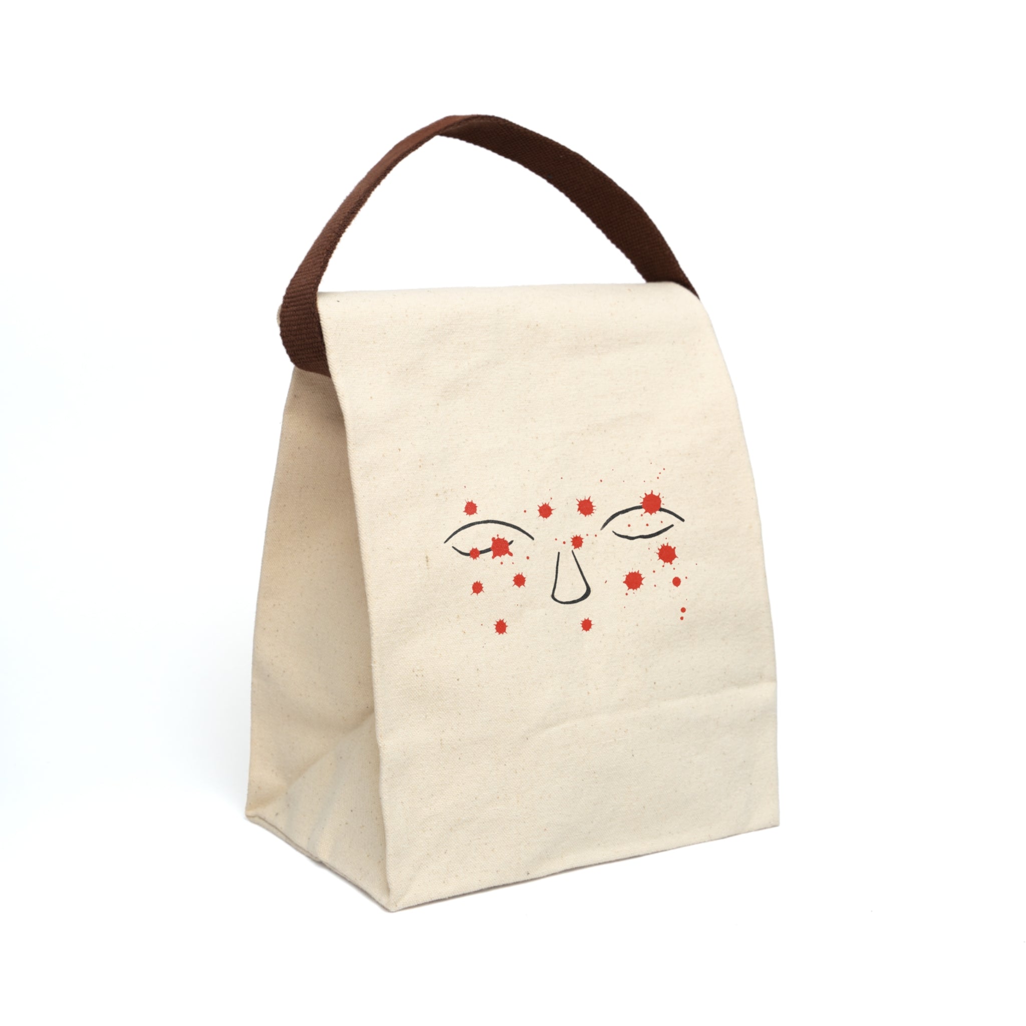 Thoughts Canvas Lunch Bag - Minimalist Trauma-Inspired Apparel by John Ganger