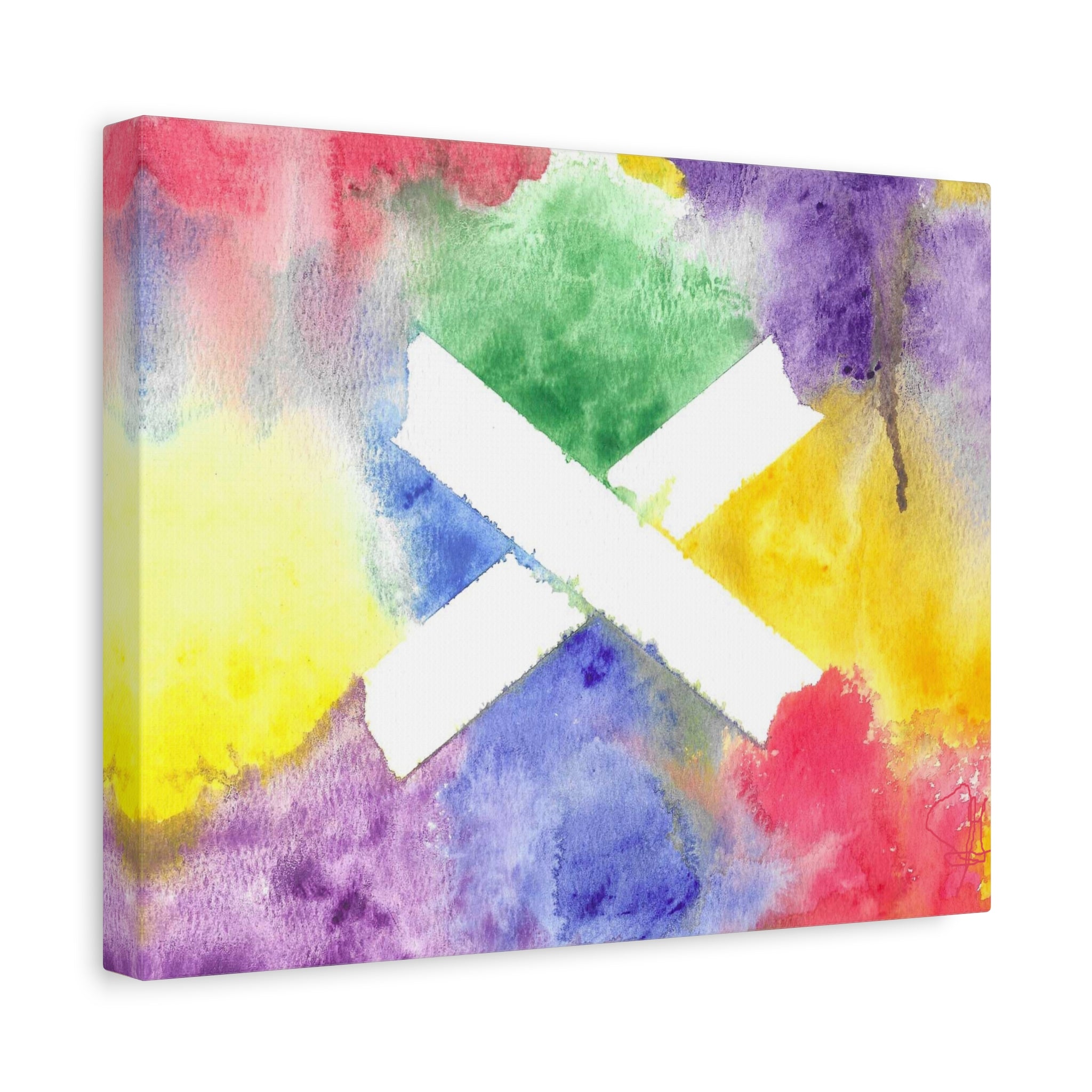 Marks the Spot - PTSD Journey Abstract Art - Canvas Wall Art