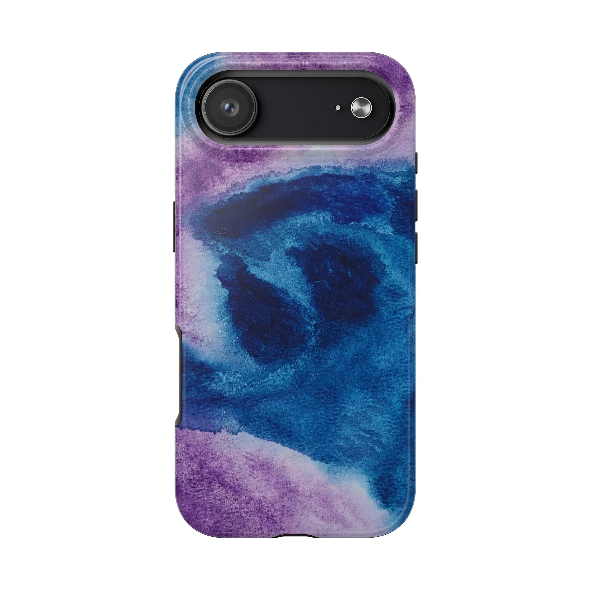 Purple Blue Abstract Phone Case | Geometric Swirl Pattern