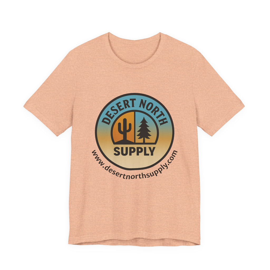 Desert North Supply Logo Tee — Vintage Sunset Outdoor Graphic T-Shirt