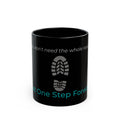 Choose Forward Black Mug — "Just One Step Forward"