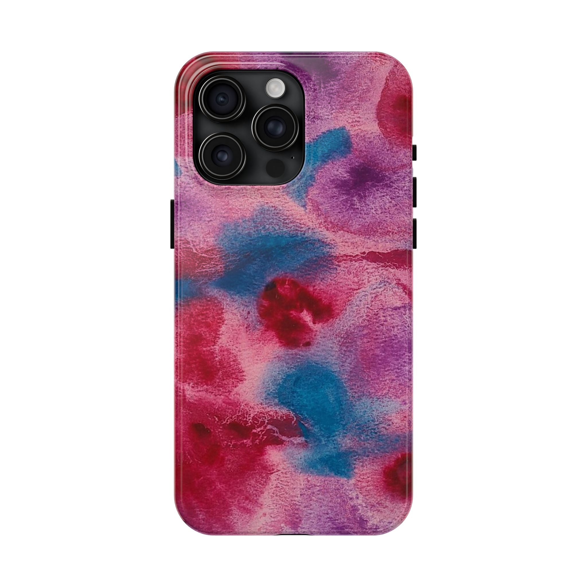 Pink Blue Watercolor Abstract Phone Case | Tough Case