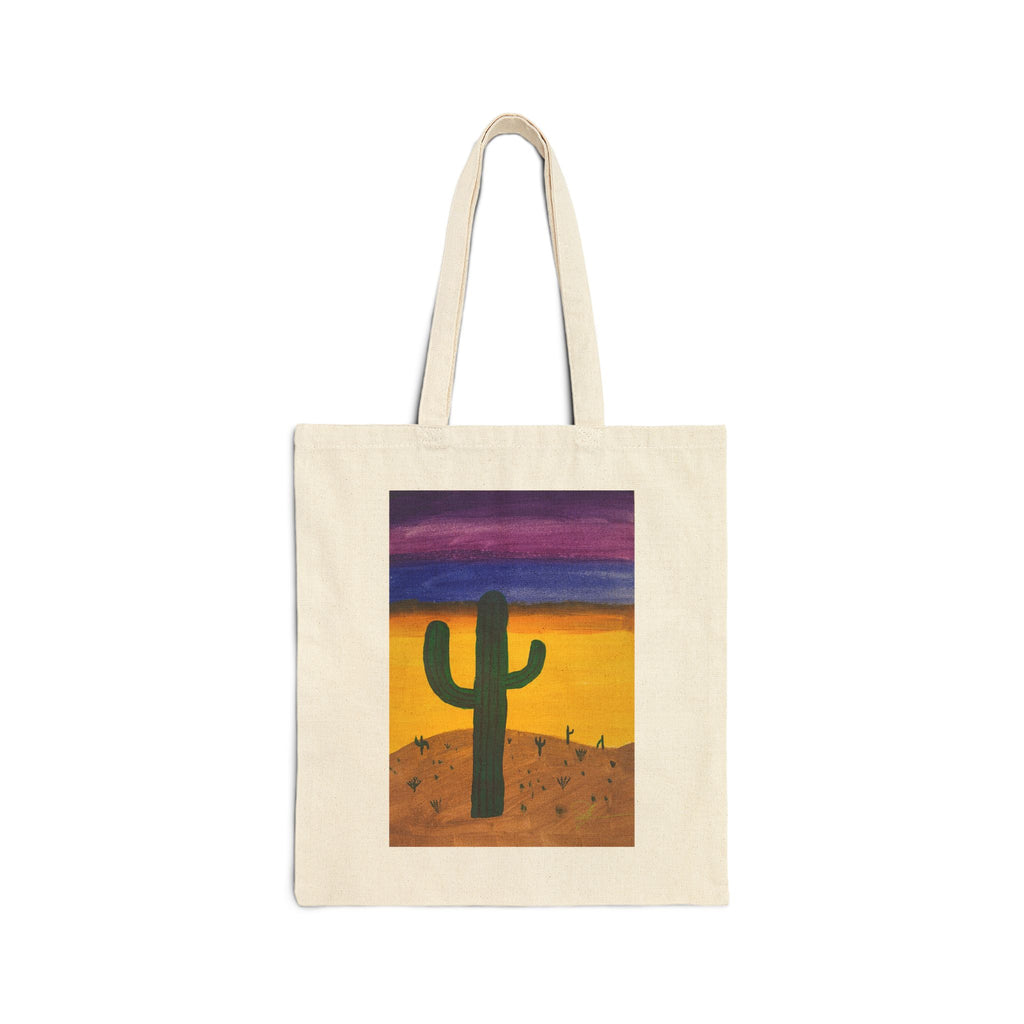Desert Sunset Cactus Tote