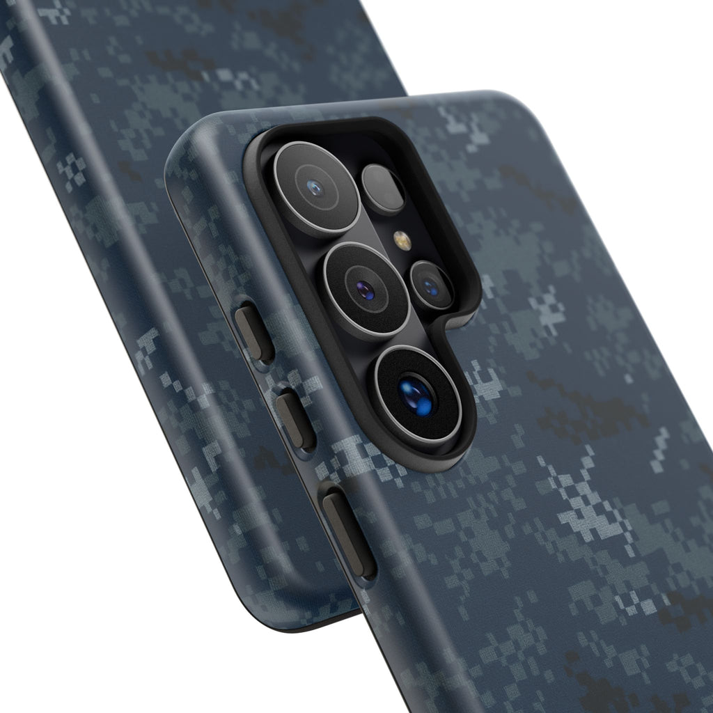 US Navy Blue Camo phone case - Military Camouflage Phone Case