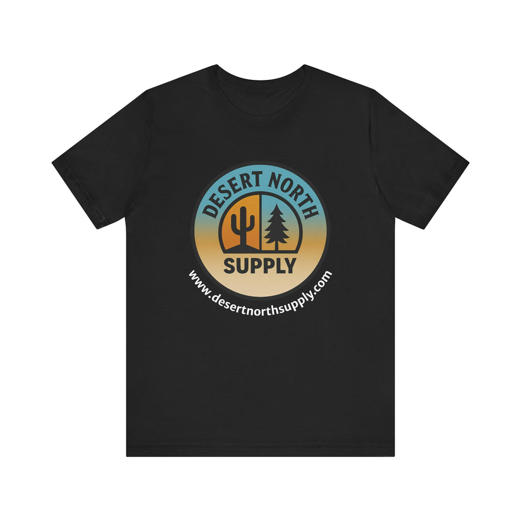 Desert North Supply Logo Tee — Vintage Sunset Outdoor Graphic T-Shirt