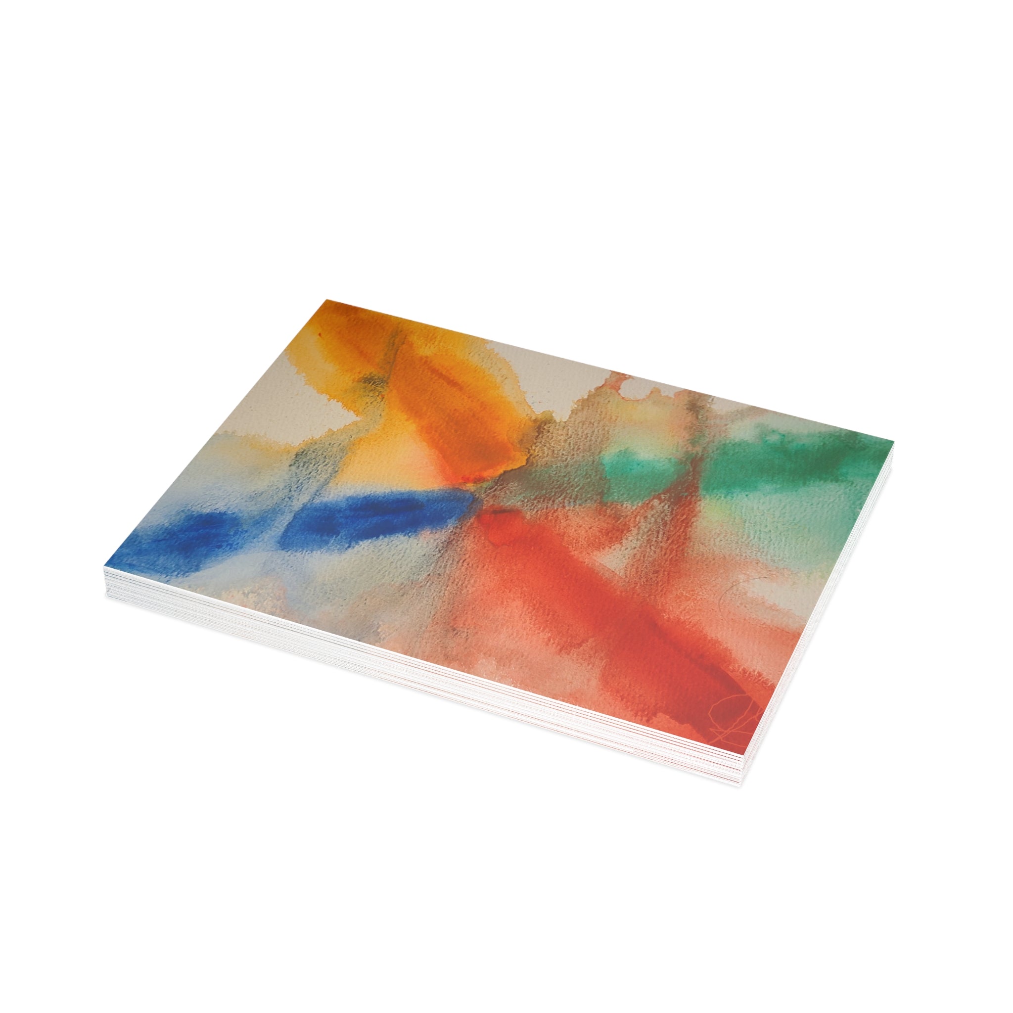 Crosswinds - PTSD Turmoil Watercolor Art - Abstract Watercolor Postcard Set (4x6 or 5x7)