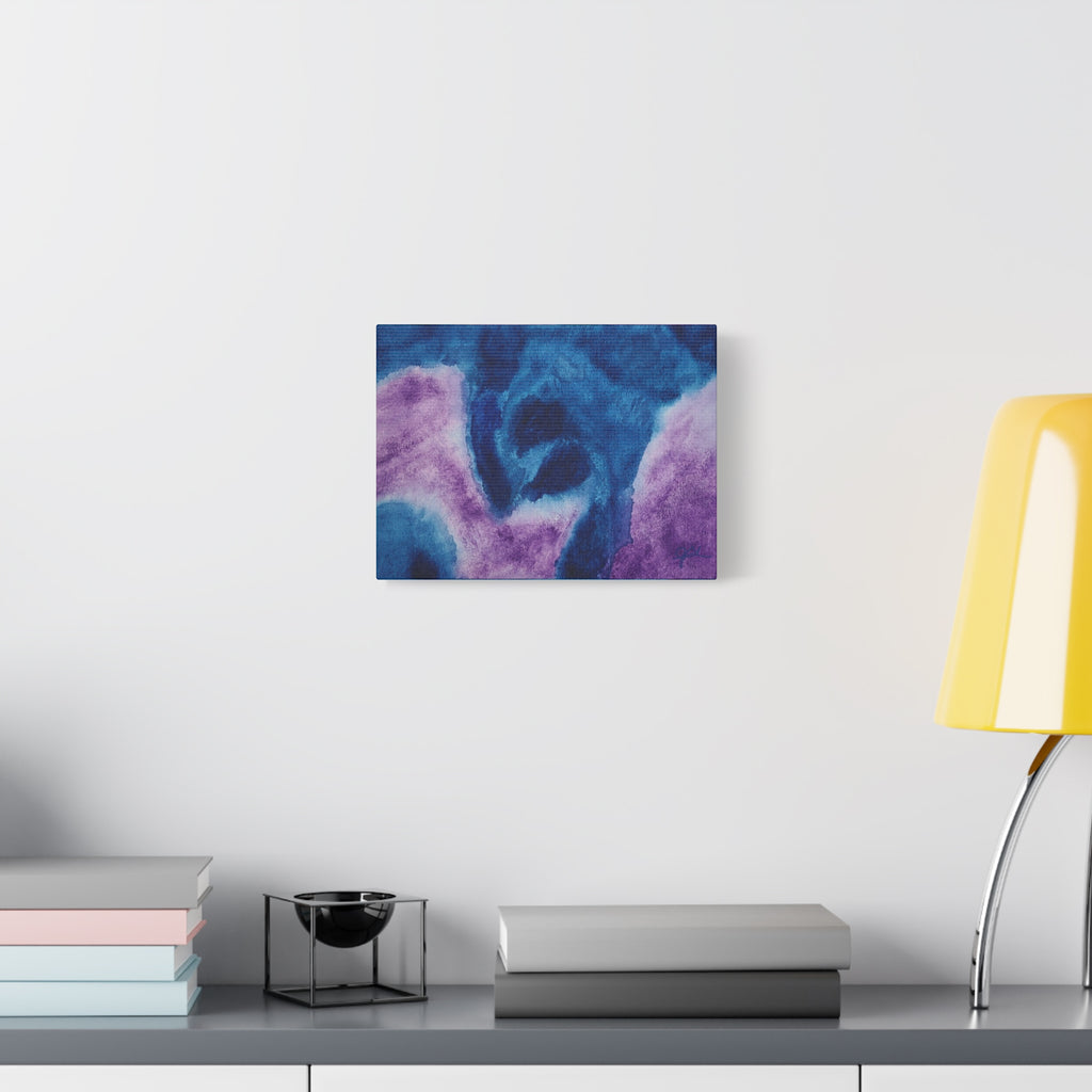 Matte Stretched 1.25" Canvas Wall Art – "Storms of Torment" Original watercolor by John Ganger