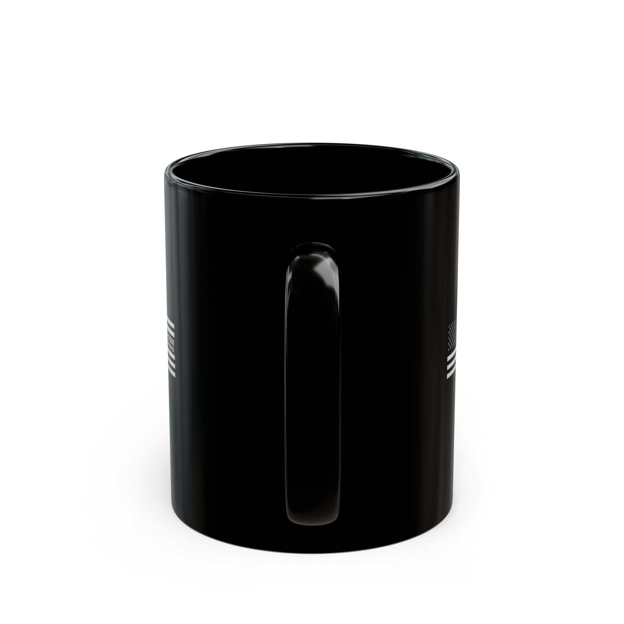 Choose Forward Black Mug — "Just One Step Forward"