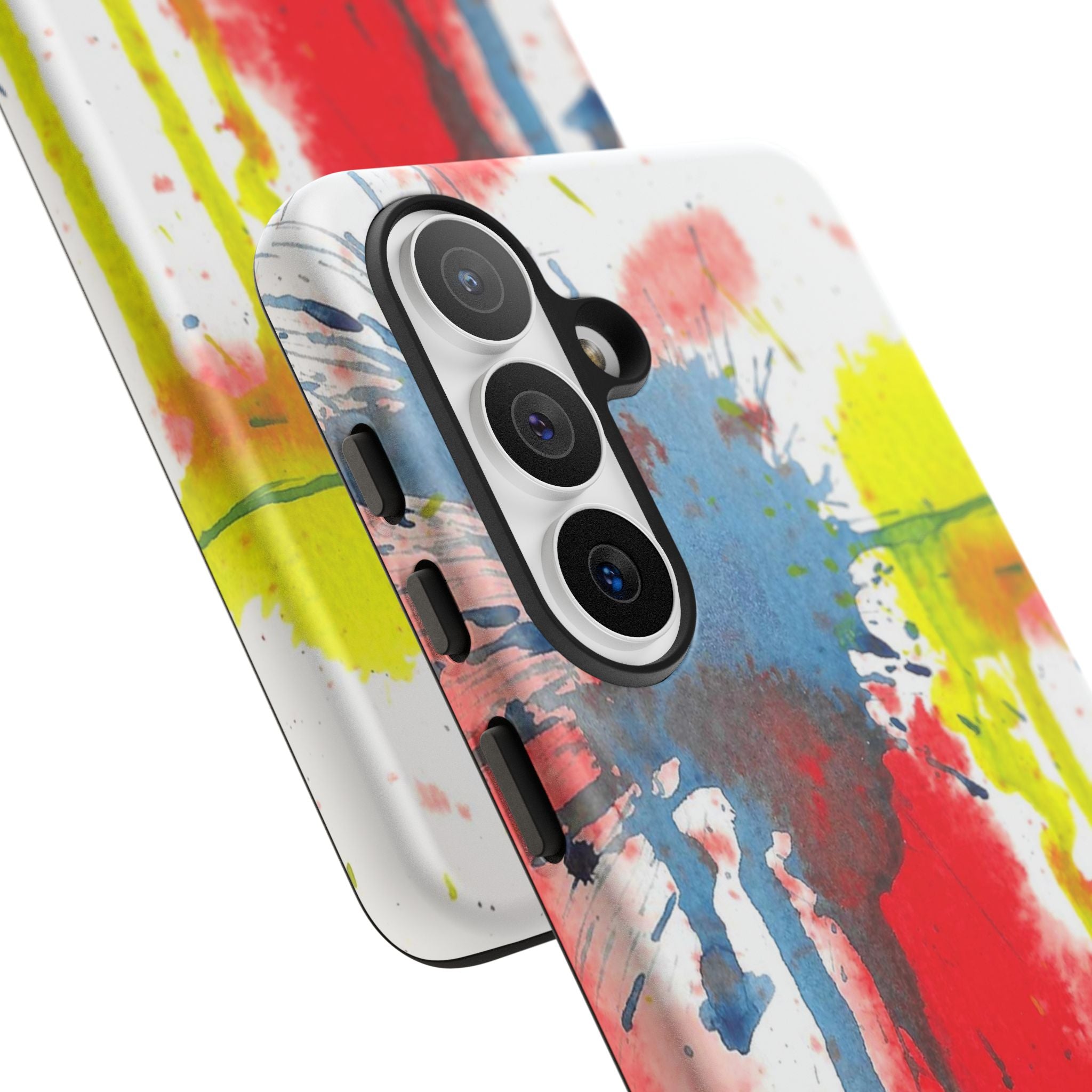 Tough Cases Watercolor 'Splat' Phone Case - Abstract Primary Colors Art