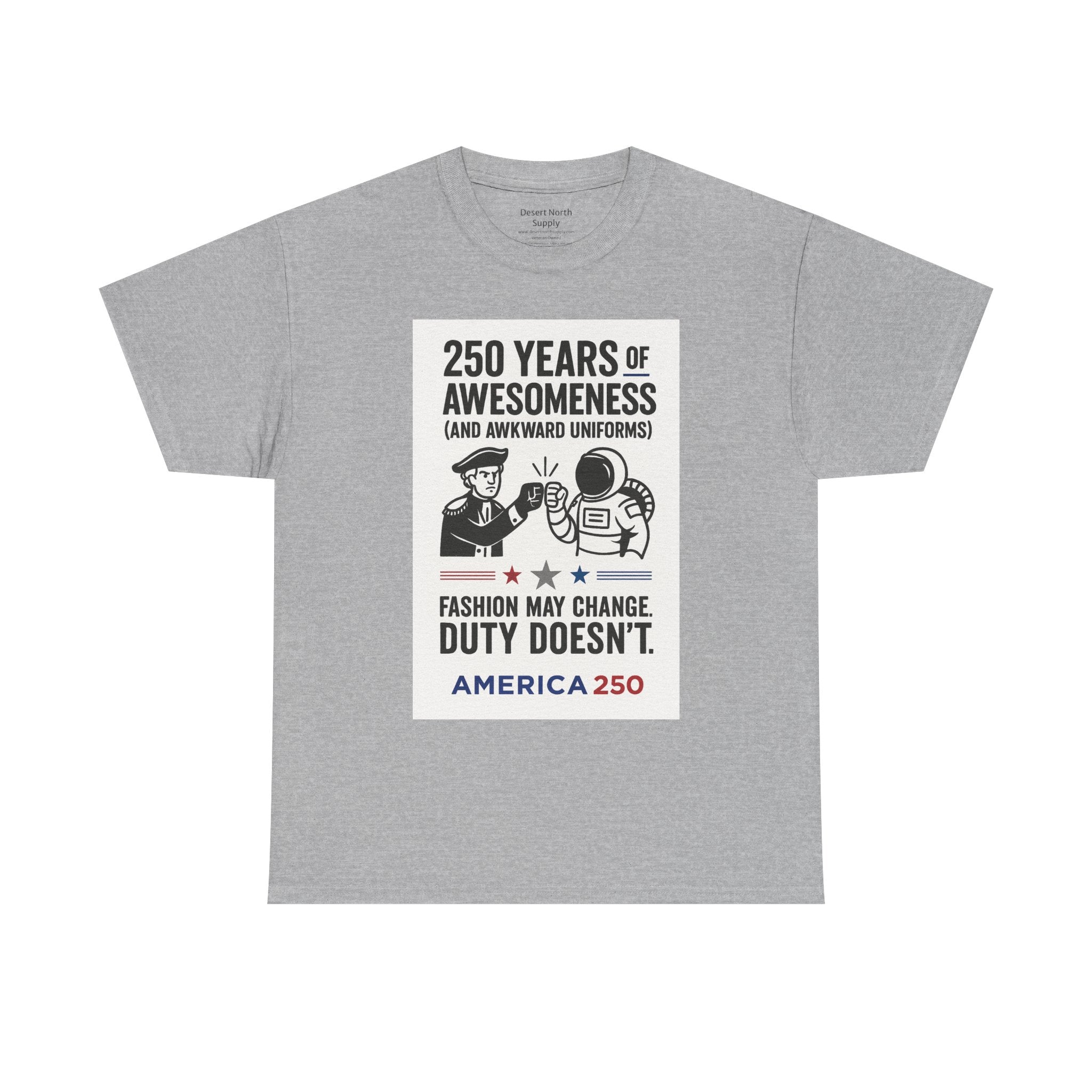 250 Years of Awesomeness Military History T-Shirt – Funny Duty & Uniforms Tee