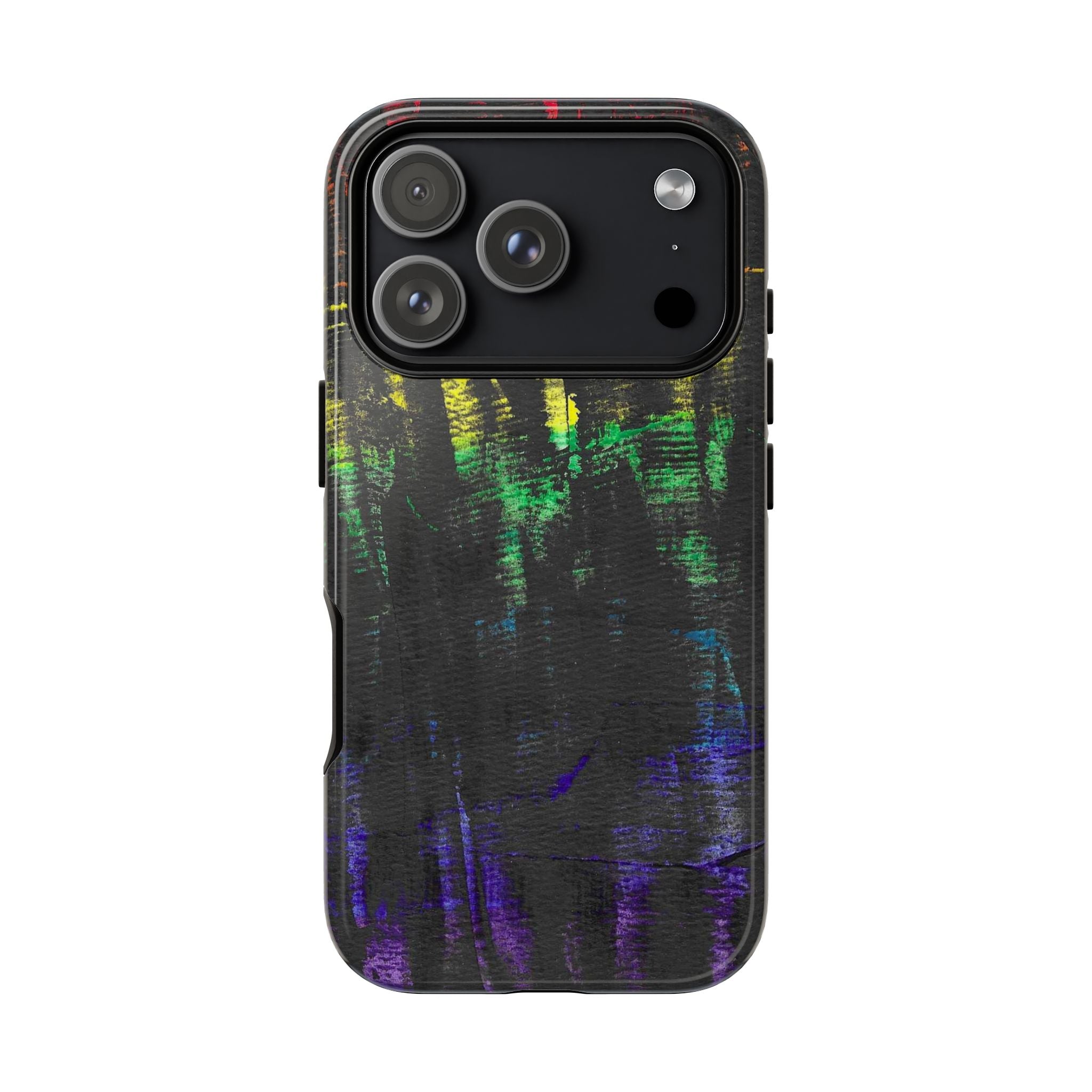 Inner Thoughts Watercolor Phone Case — Multi‑Color Abstract Tough Case