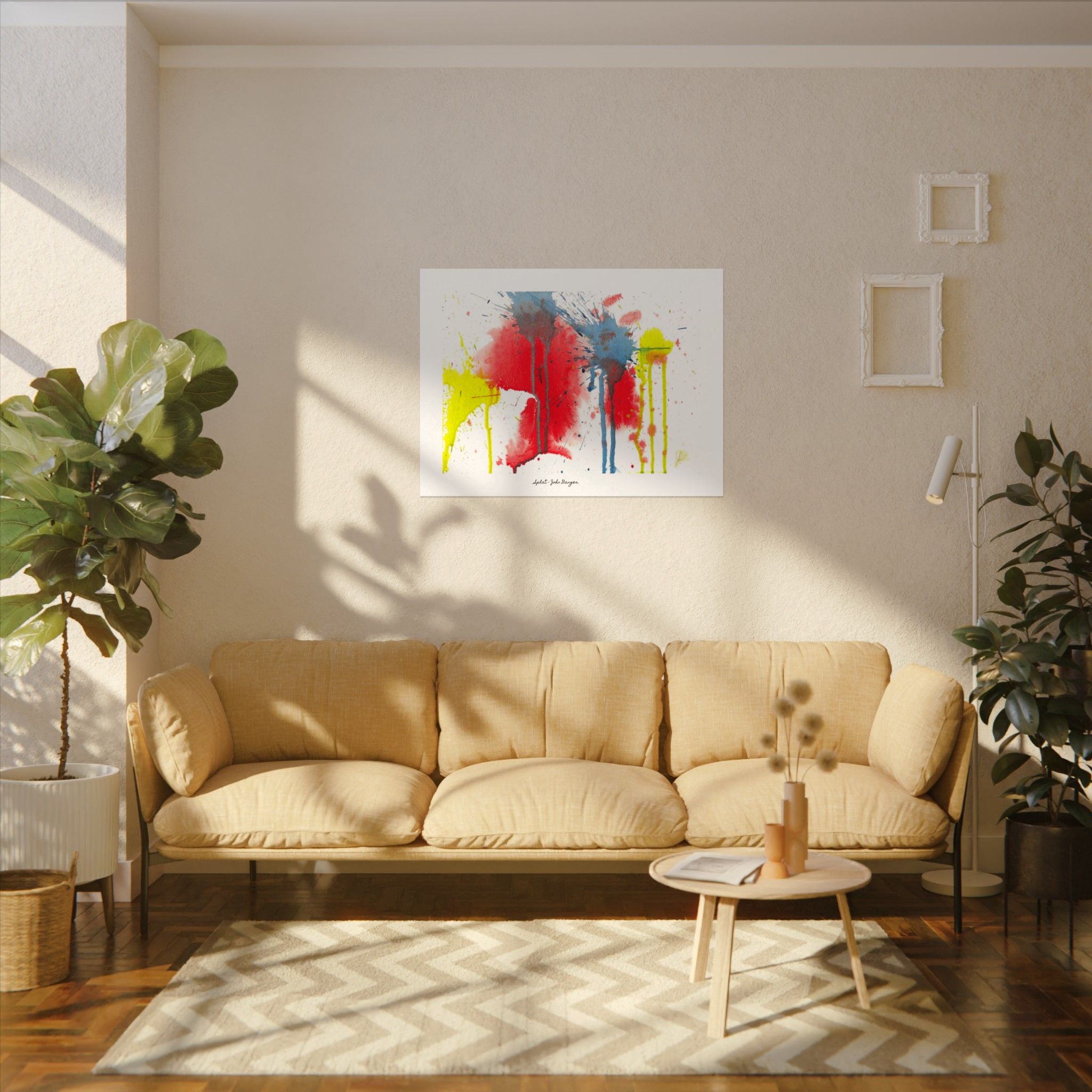 Splat - Watercolor Texture Art Print by John Ganger