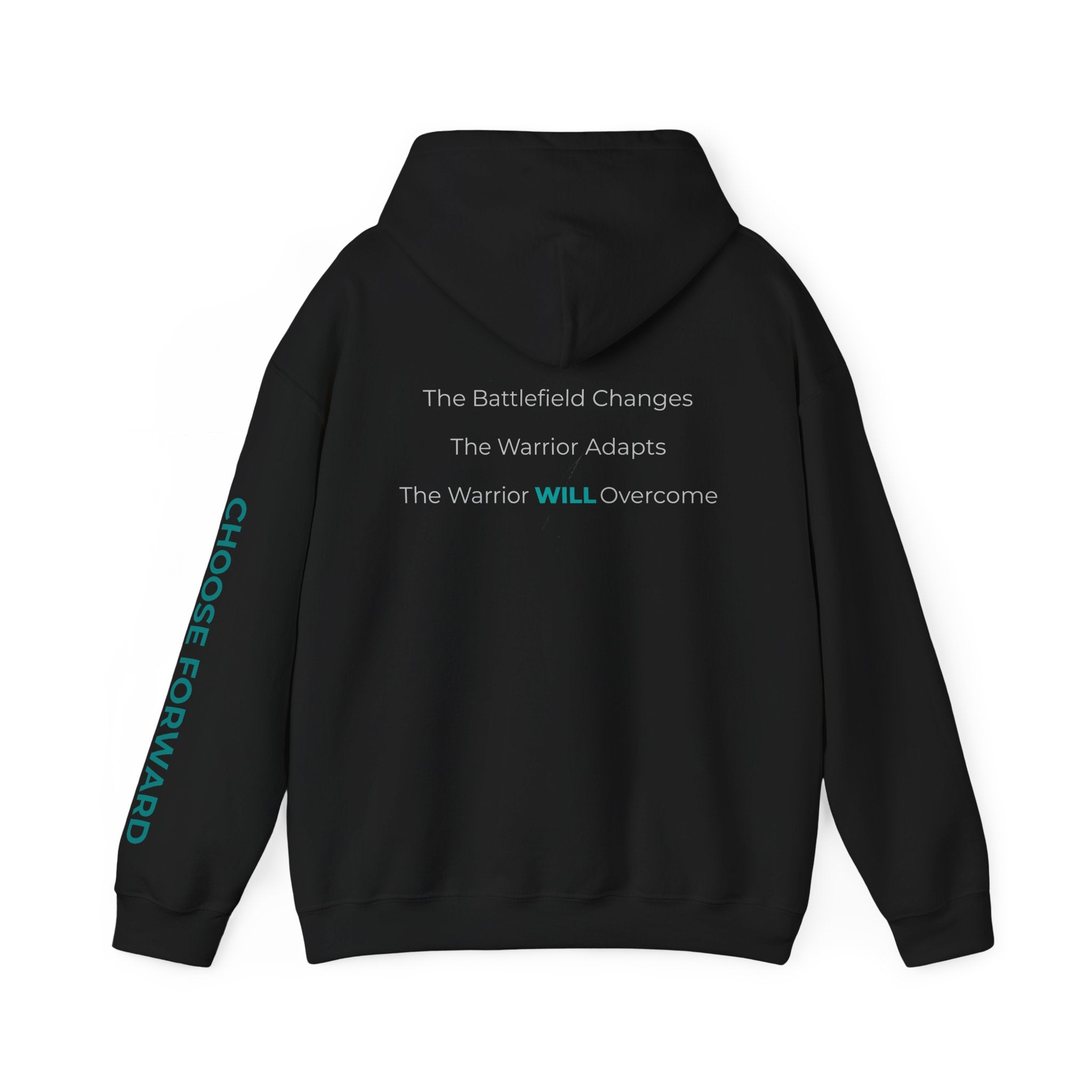 The Fight Is Not Over Hoodie — Inspirational Warrior Motivational Sweatshirt