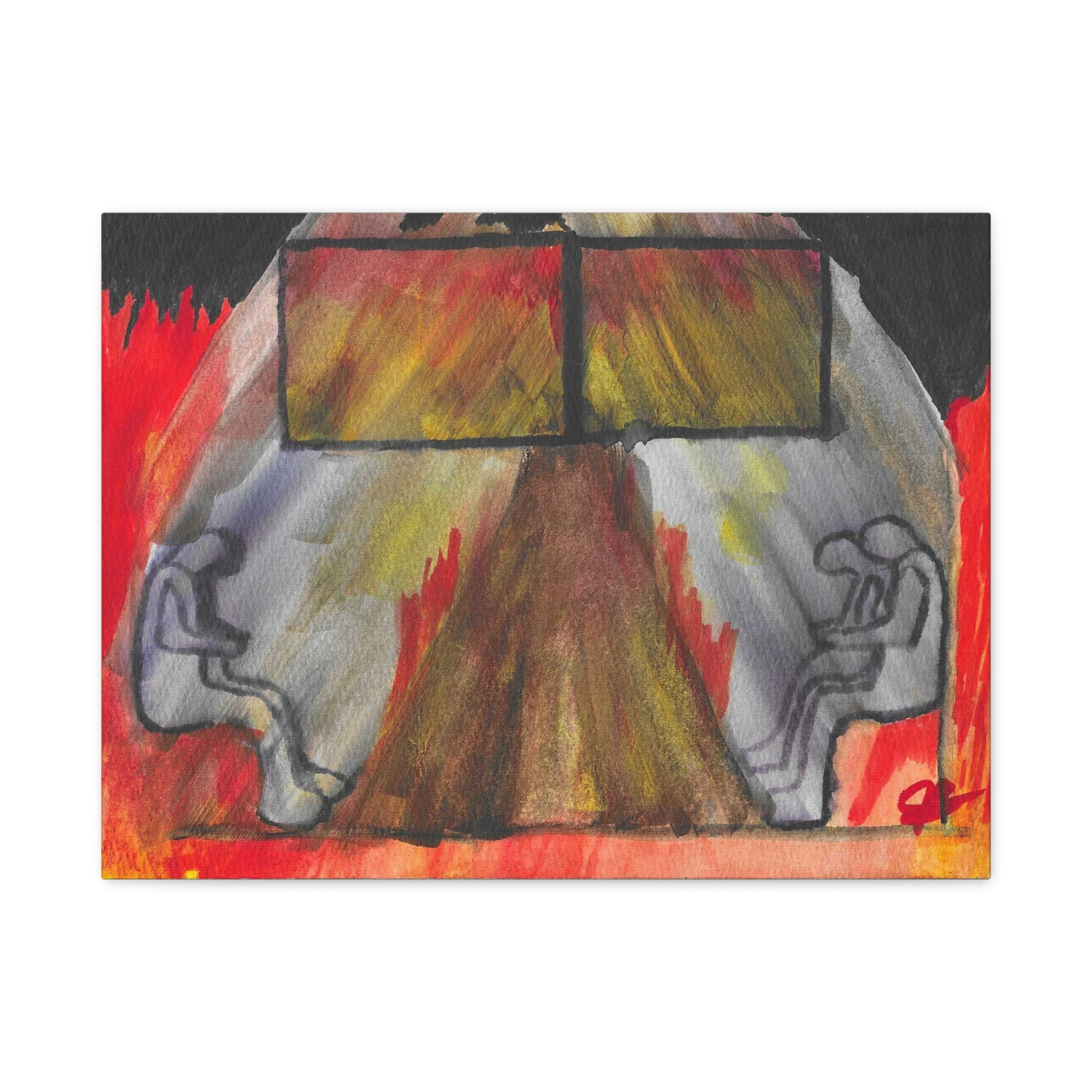 The Vision (In My Head) - Abstract Origin Memory Watercolor - Canvas Wall Art
