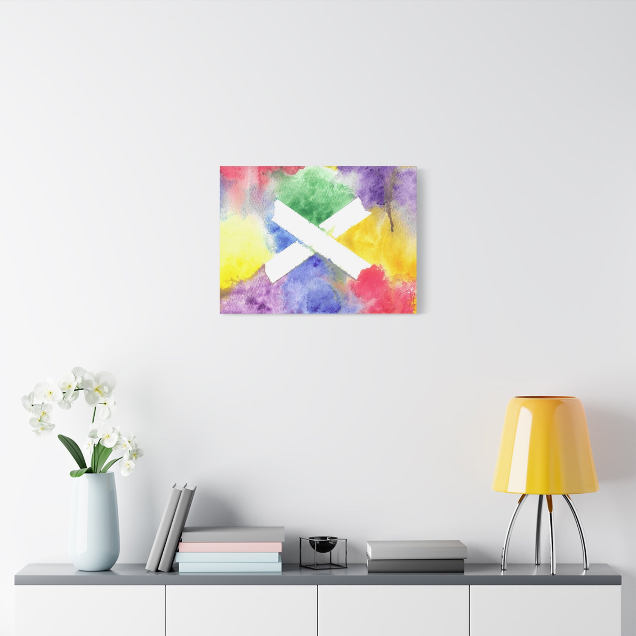 Marks the Spot - PTSD Journey Abstract Art - Canvas Wall Art