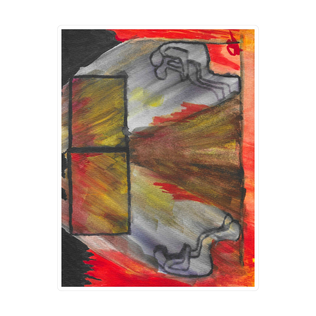 The Vision in my Head  - Abstract Origin Watercolor Vinyl Decal