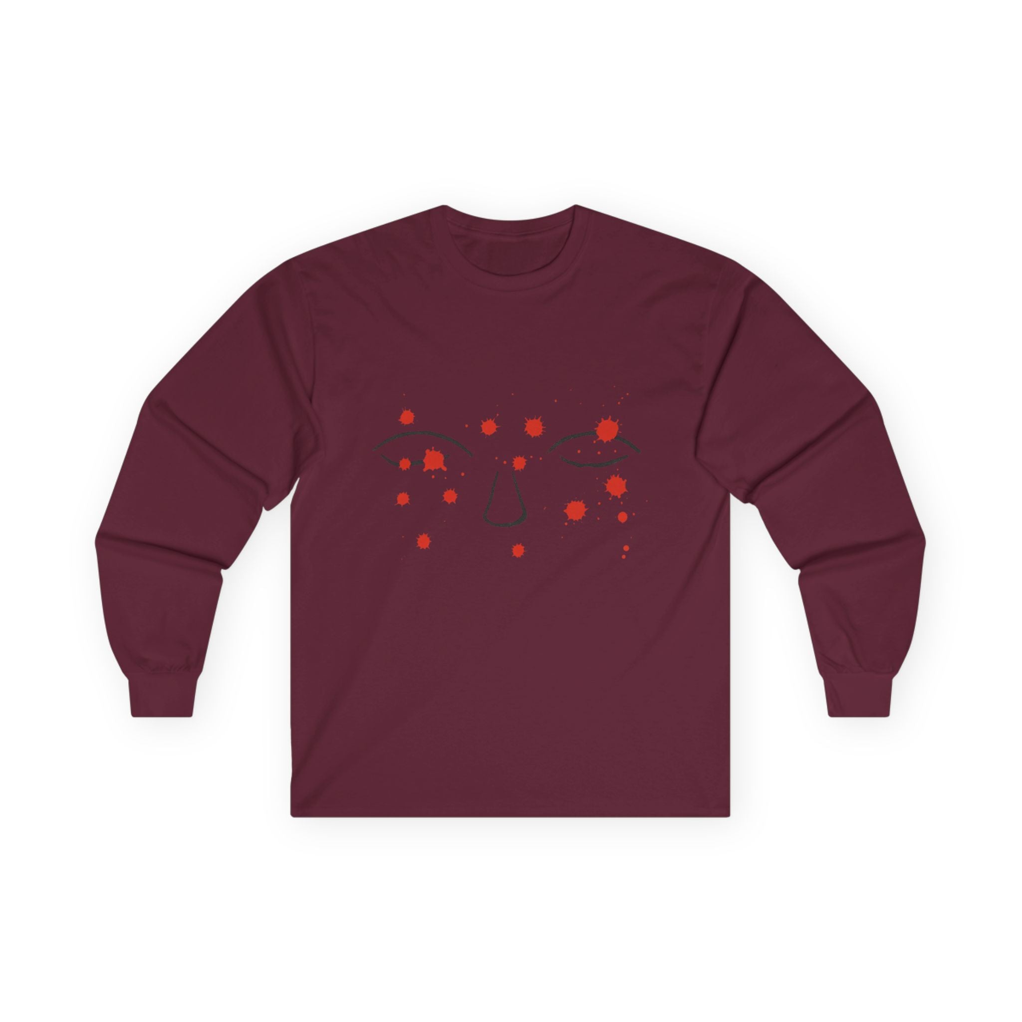 Thoughts Long Sleeve Tee - Minimalist Trauma-Inspired Apparel by John Ganger
