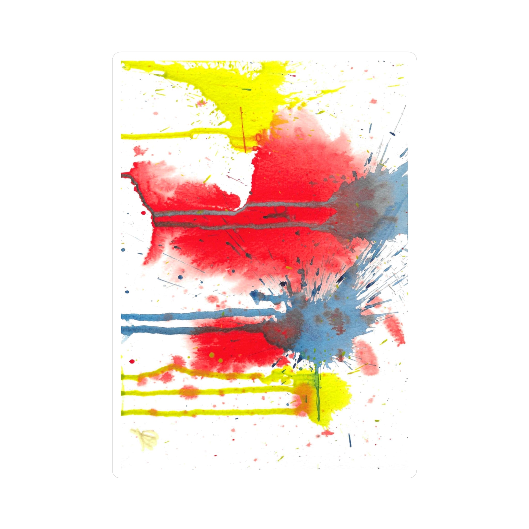 Splat - Playful Abstract Paint Splash Watercolor Vinyl Decal