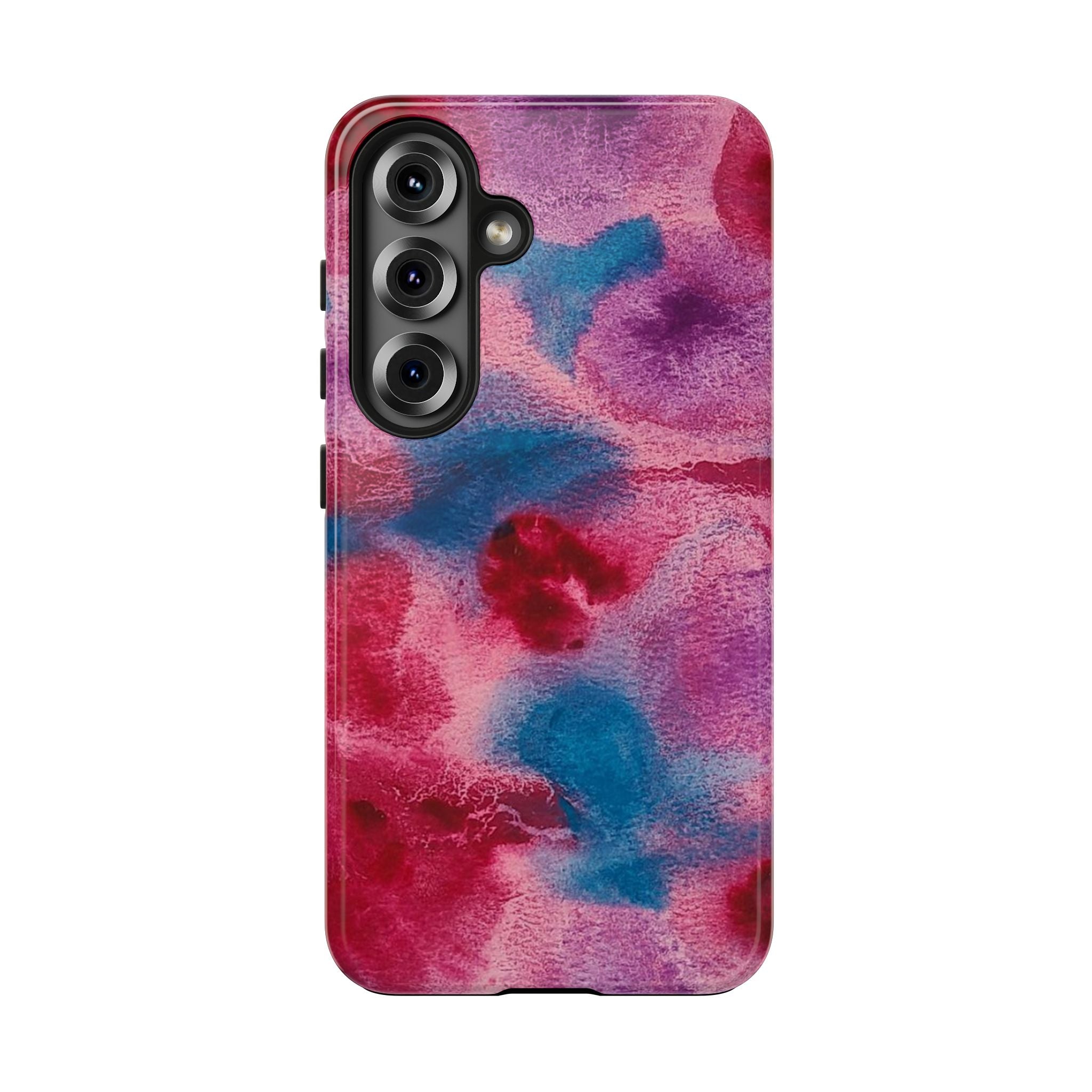 Pink Blue Watercolor Abstract Phone Case | Tough Case