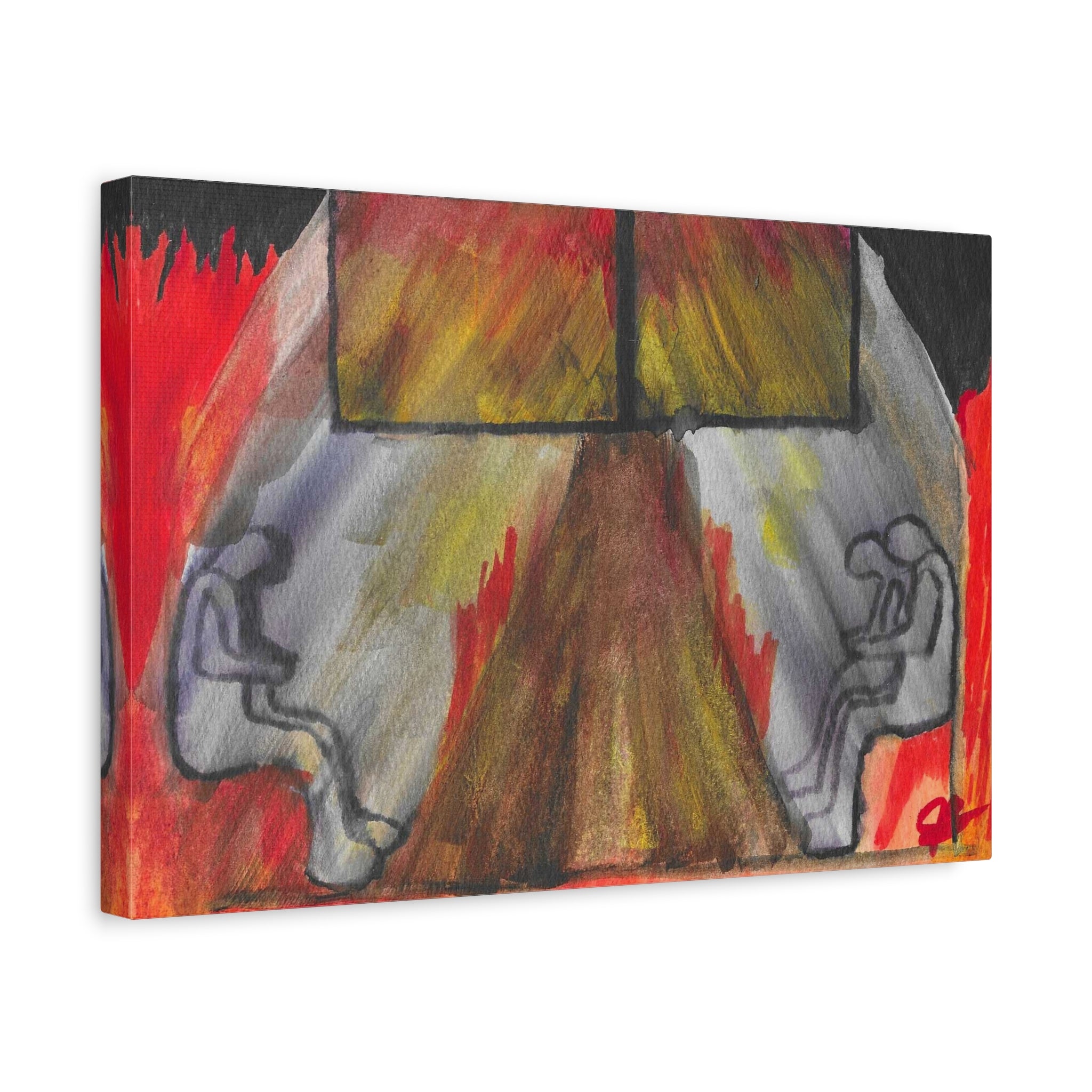 The Vision (In My Head) - Abstract Origin Memory Watercolor - Canvas Wall Art