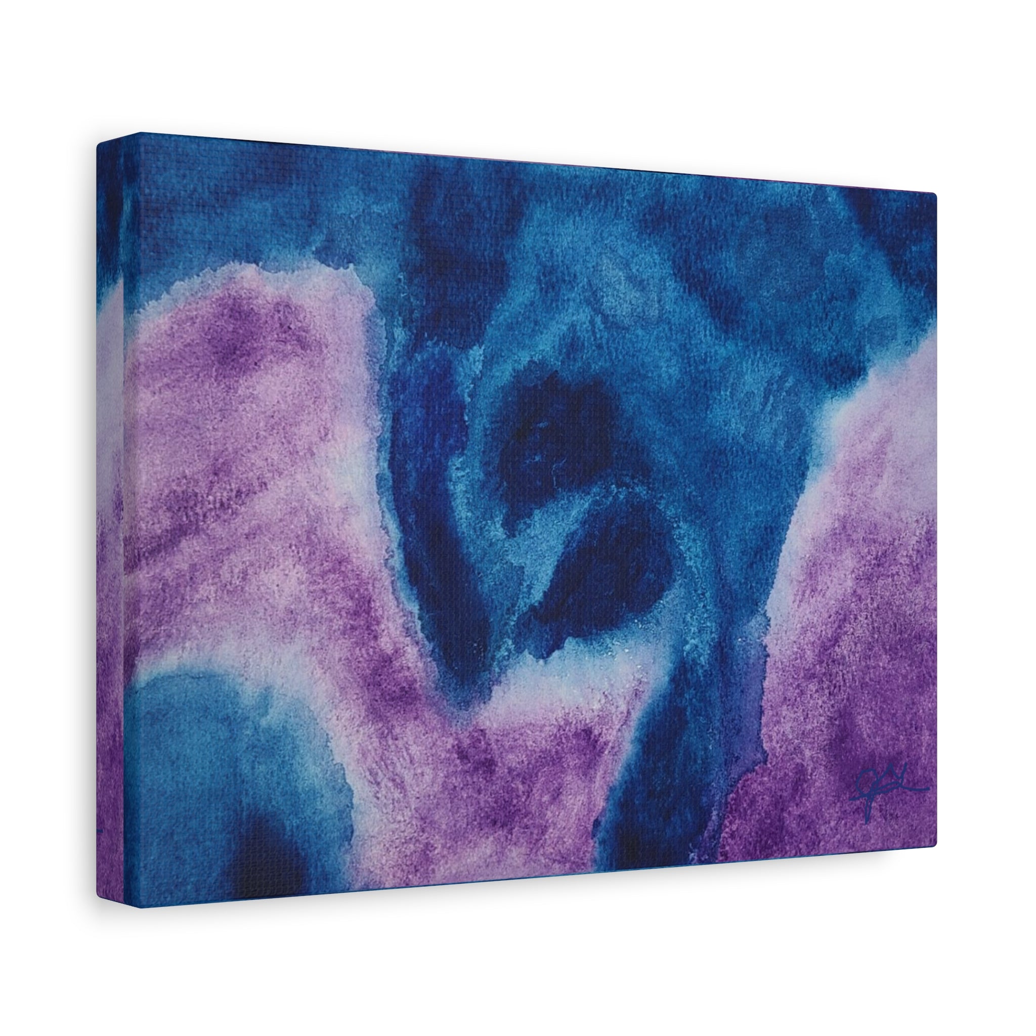 Matte Stretched 1.25" Canvas Wall Art – "Storms of Torment" Original watercolor by John Ganger