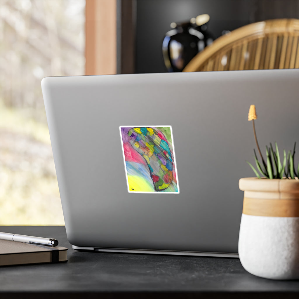 The Infection Spreads - Abstract Trauma Brain Watercolor - Vinyl Decal