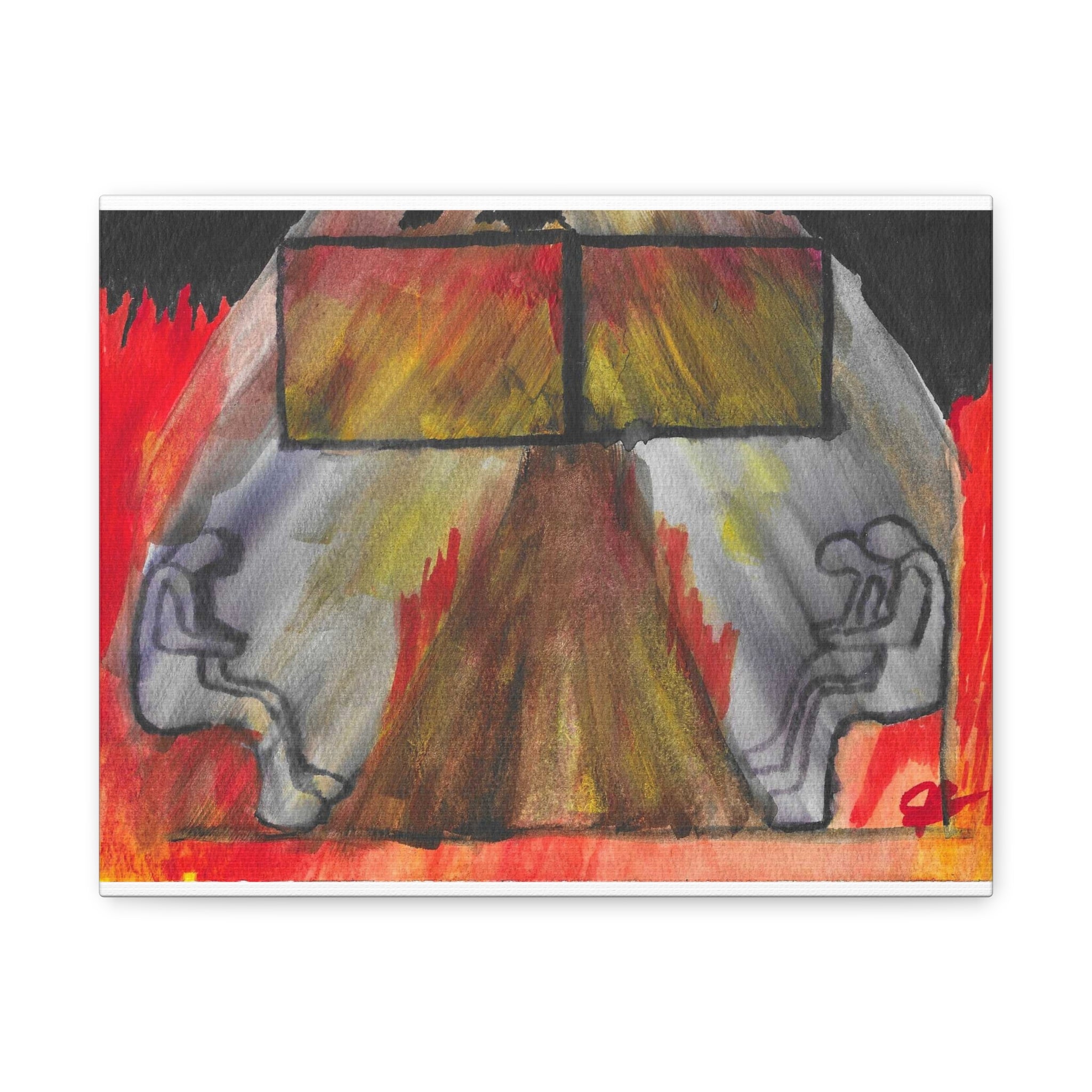 The Vision (In My Head) - Abstract Origin Memory Watercolor - Canvas Wall Art