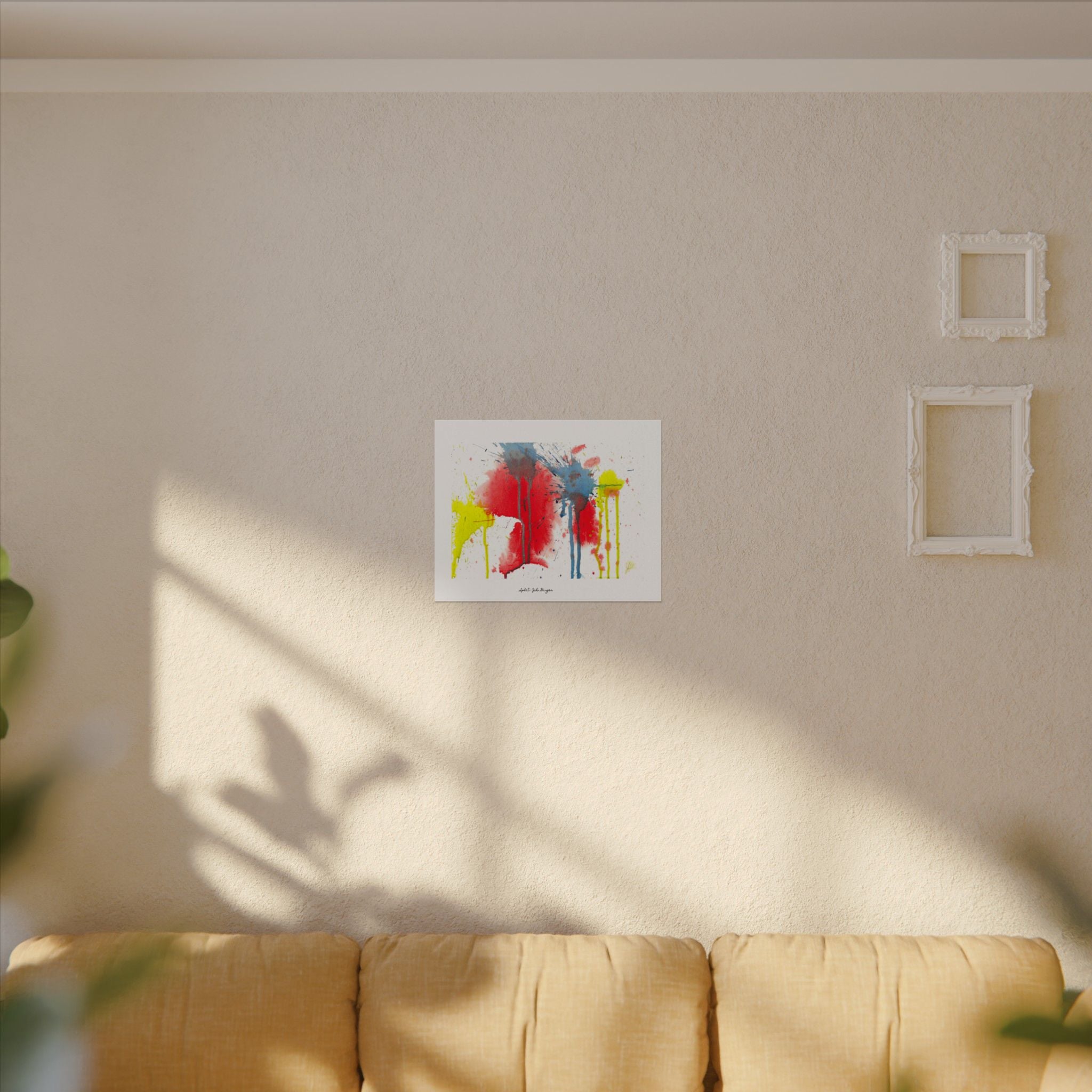 Splat - Watercolor Texture Art Print by John Ganger