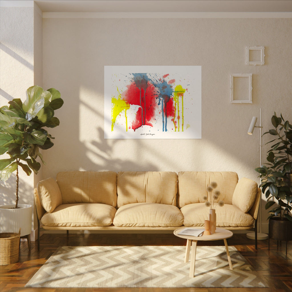 Splat - Watercolor Texture Art Print by John Ganger